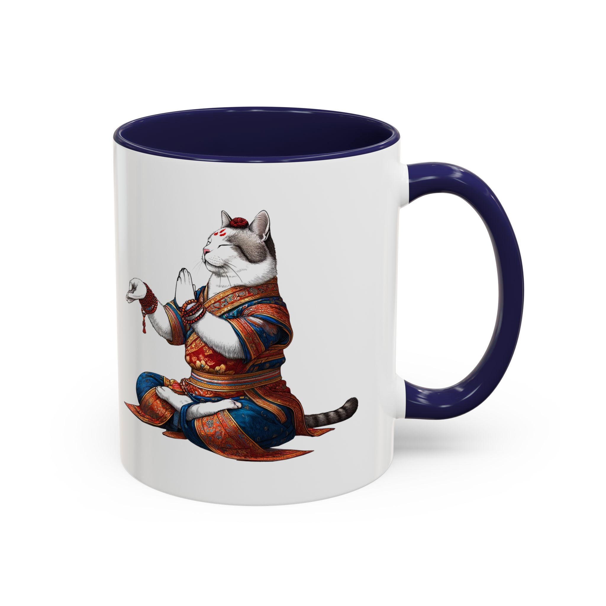 Office Mug cat lover yoga gift for mom Tea cup coffee Mug meditation accessory mindfulness pet design - Image 9