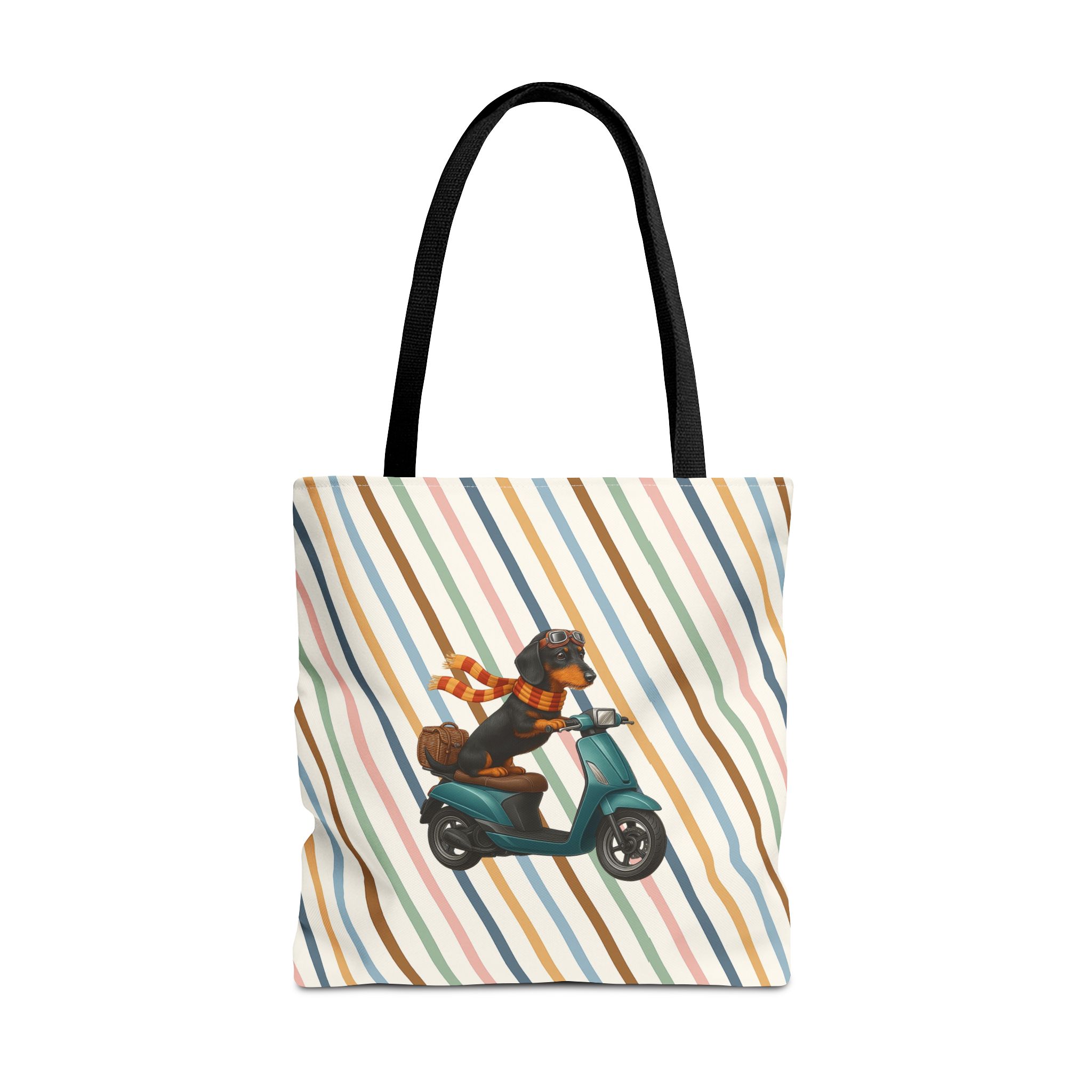 Dachshund canvas tote bag scooter funny shoulder bag dog cute tote bag cool gift for her pet lover purse puppy print cool handbag - Image 5