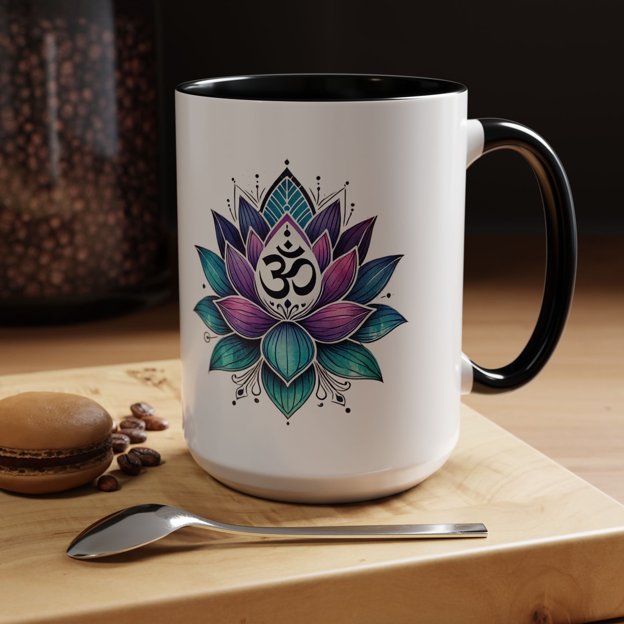 Boho office mug mindfulness mug lotus flower yoga gift coffee lover meditation accessory tea cup cute – Image 23