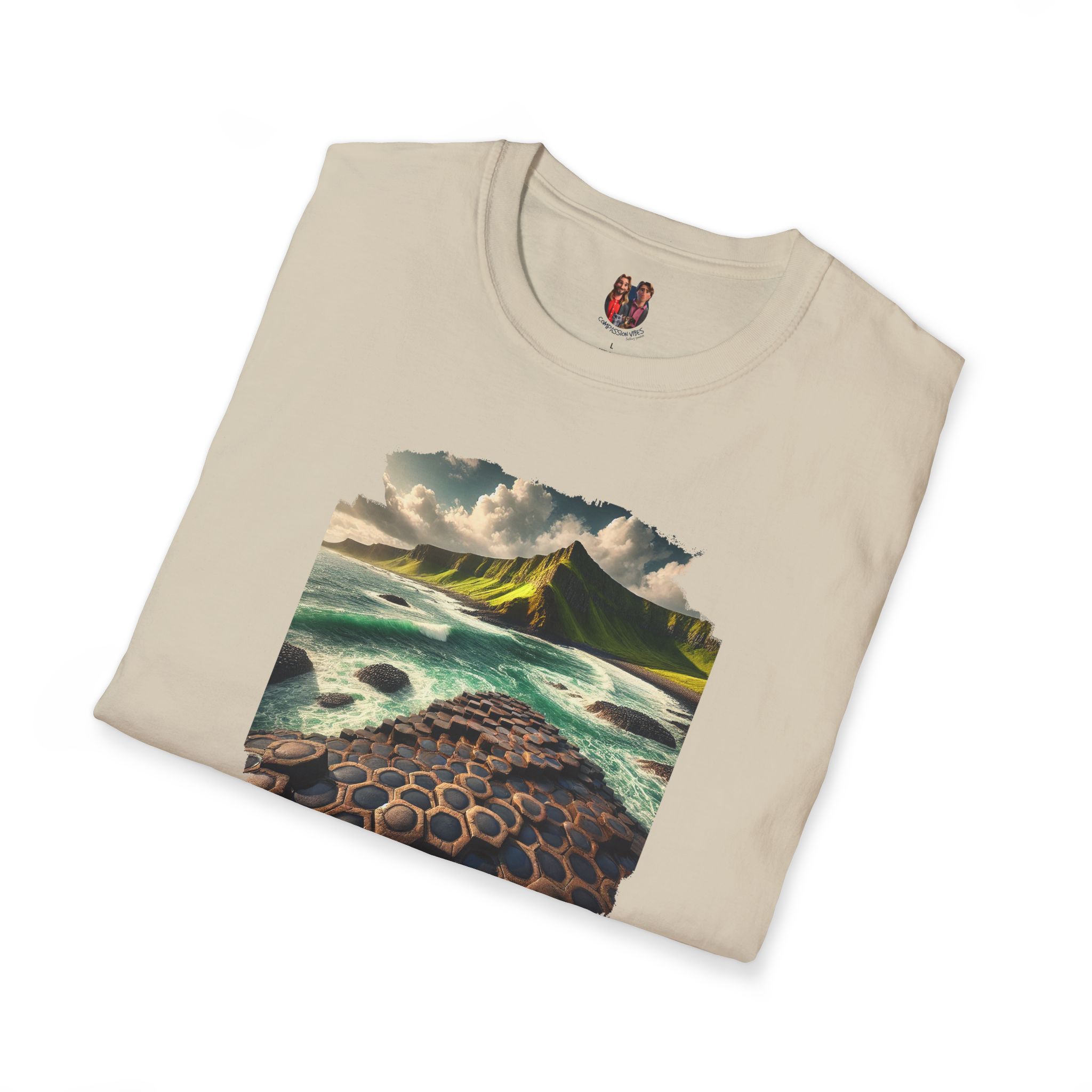 Landscape tshirt ireland graphic tee nature vintage clothing gift for dad giant causeway bushmills vintage tshirt cool comfort apparel - Image 7