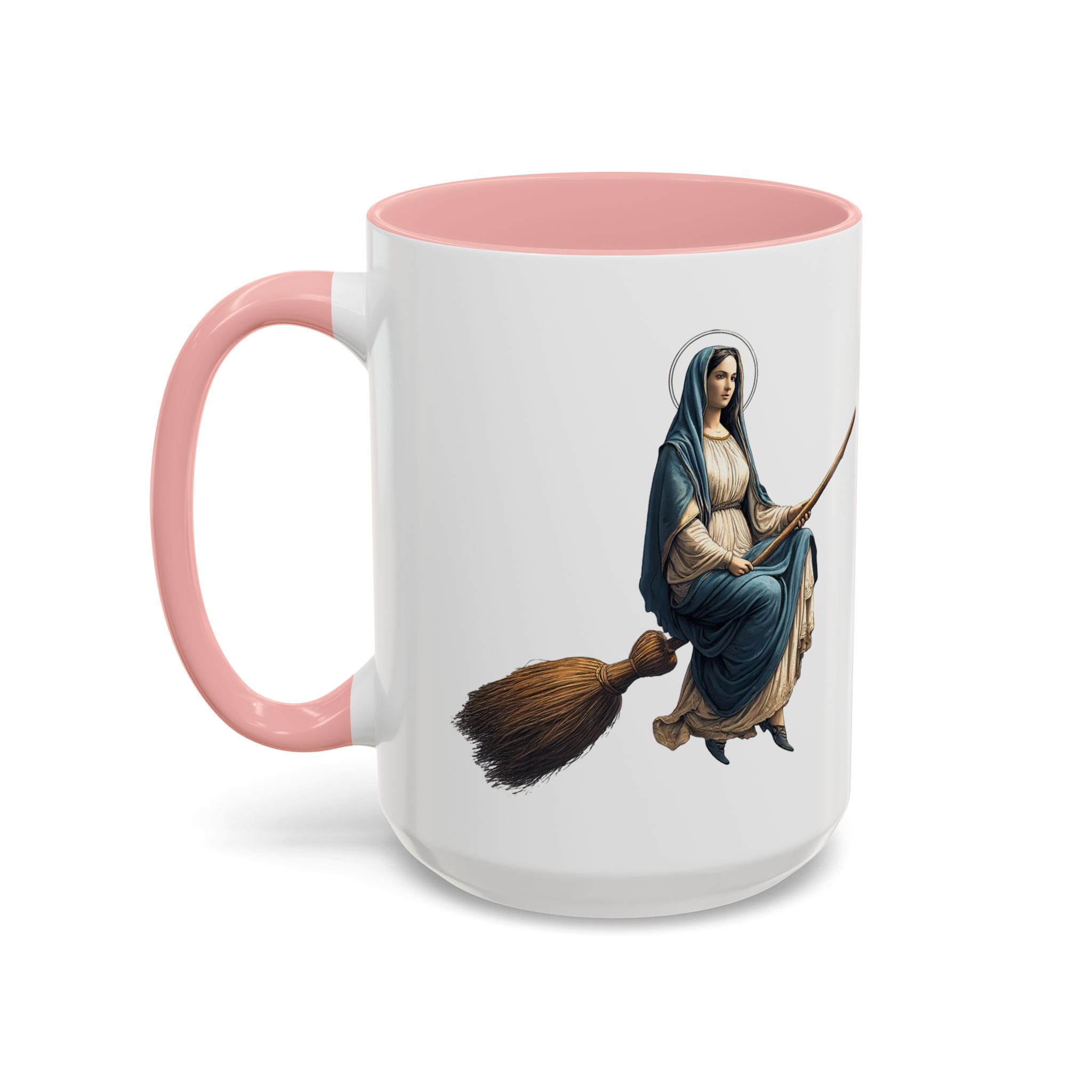 Funny Mug coffee lover gift for her Virgin Mary witch broom Sarcastic mug office accessory tea cup religious design unique - Image 30