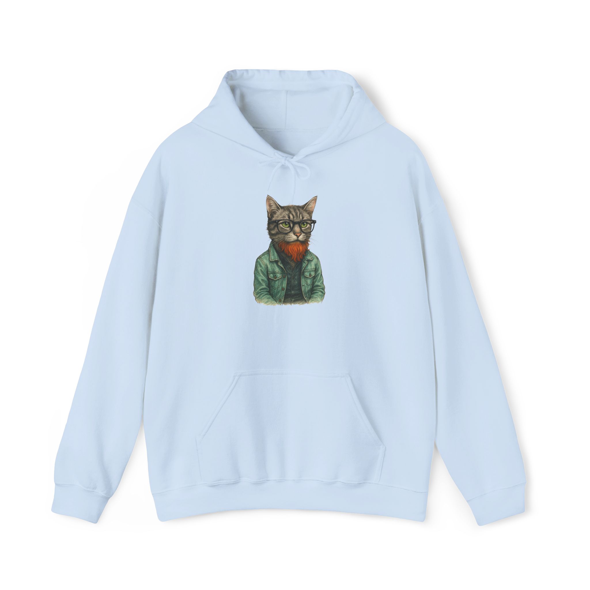 Hipster Cat Hoodie – Kitty Hoodie – Boho Cat sweatshirt hipster print - Image 18