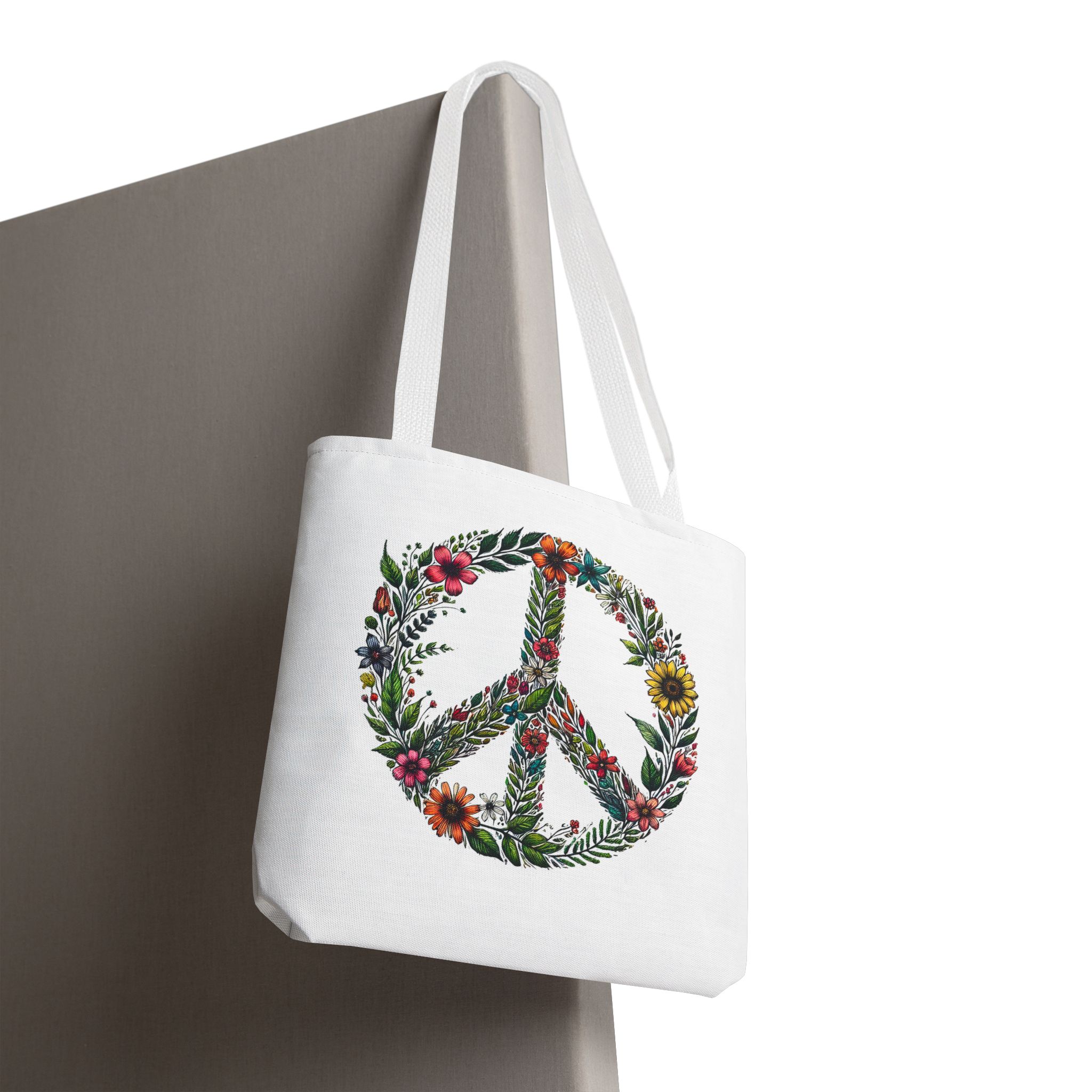 Peace and Love tote bag positive vibes and dreamy vintage look - Image 14