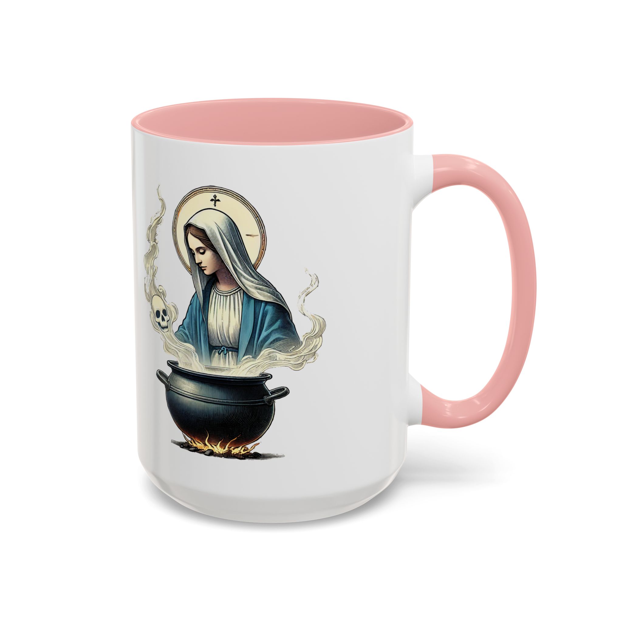 Coffee Mug funny virgin mary design sarcastic mug boho gift for her unique cup tea accessory cool design religious joke - Image 29