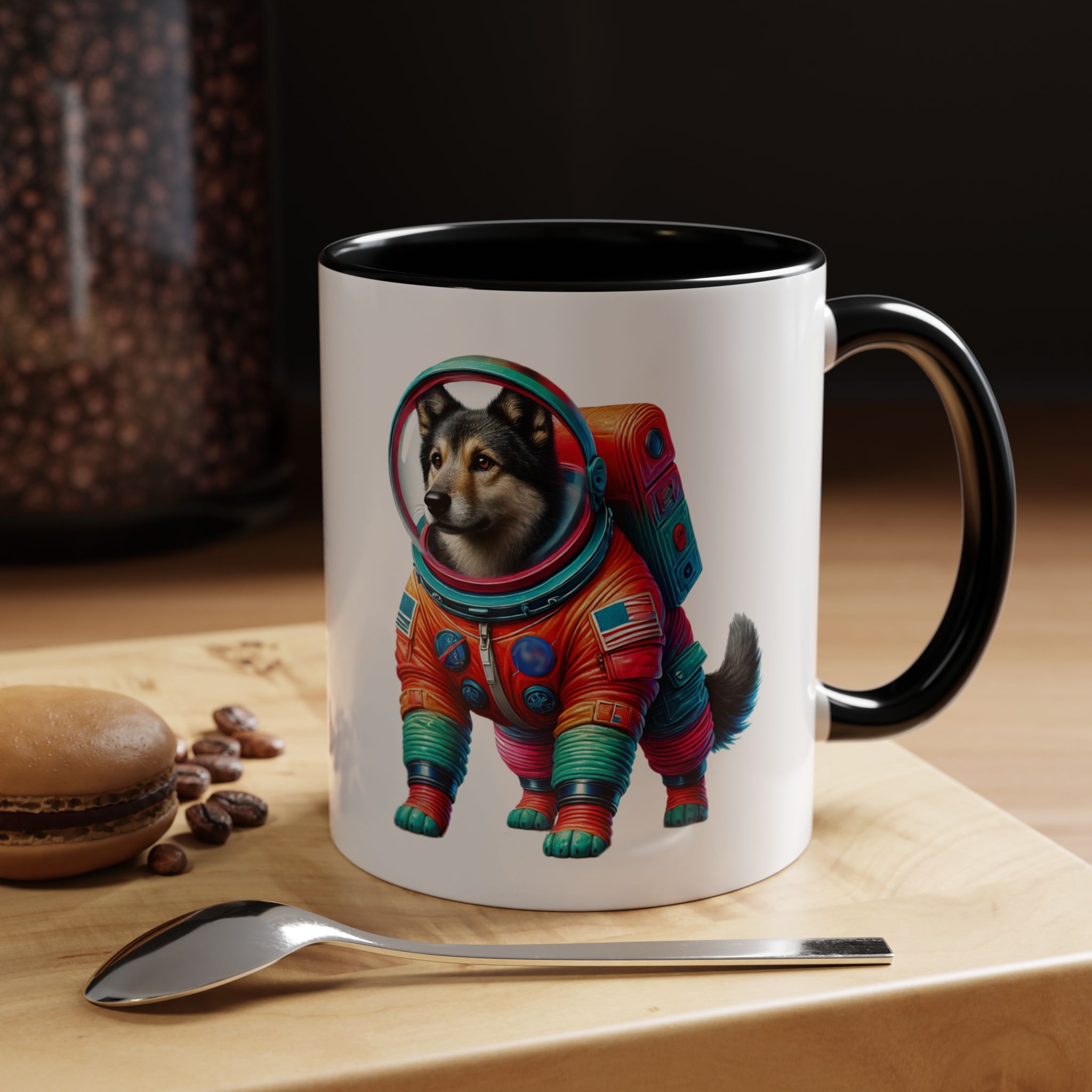 Office mug Dog Outerspace coffee cup Dachshund astronaut tea lover boho gift for her pet accessory puppy - Image 7