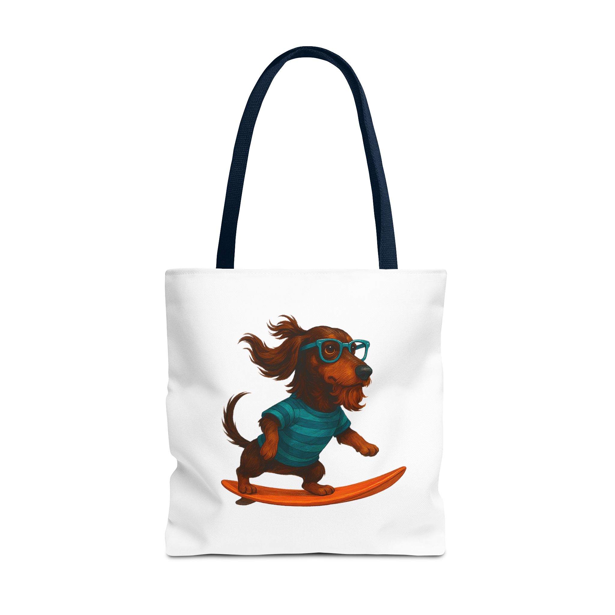 Cool canvas tote bag Dog Surfer tote bag dachshund lover gift shoulder bag surf handbag – Image 29