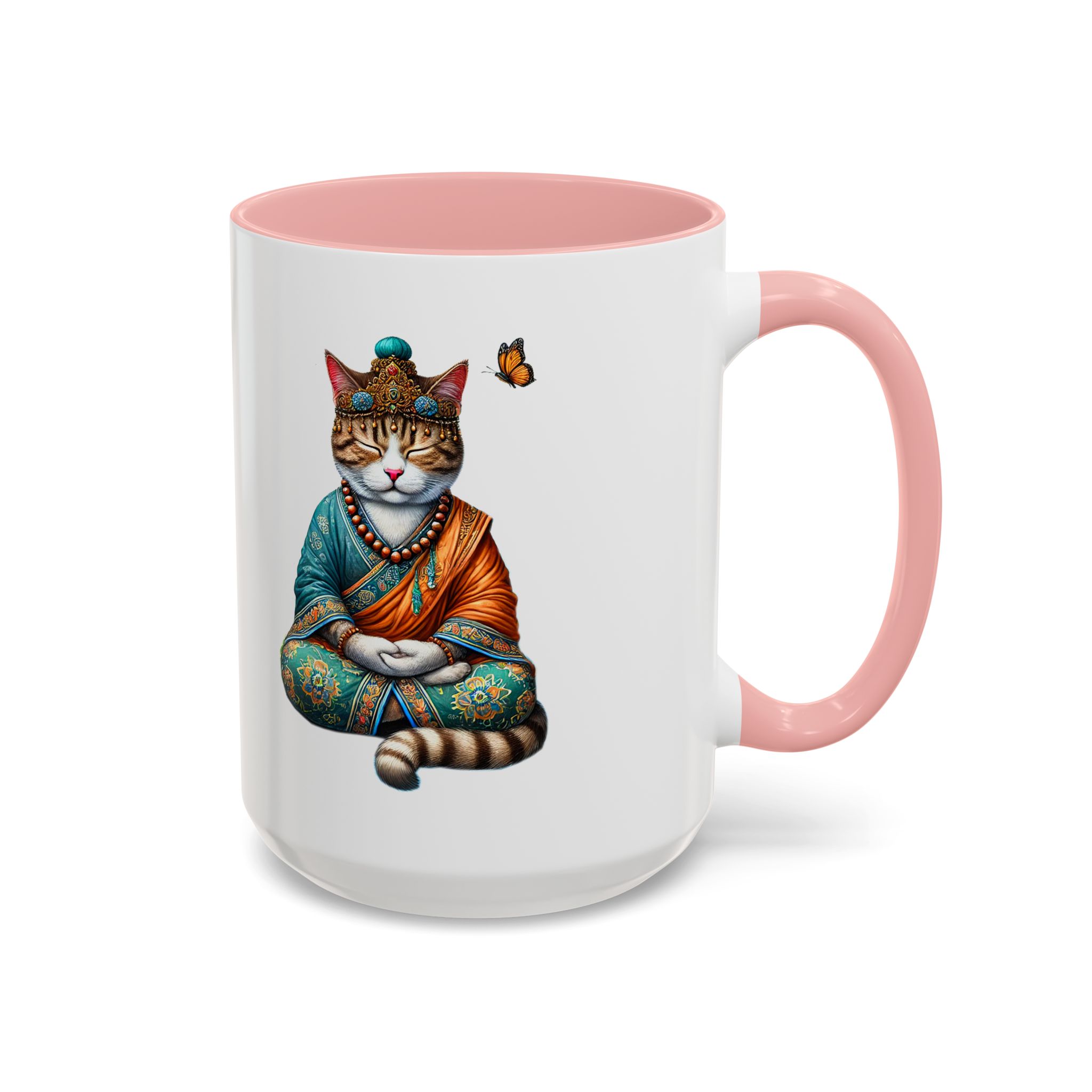Coffee Mug meditation unique Mug cat lover tea cup yoga gift for her mindfulness accessory pet design – Image 29