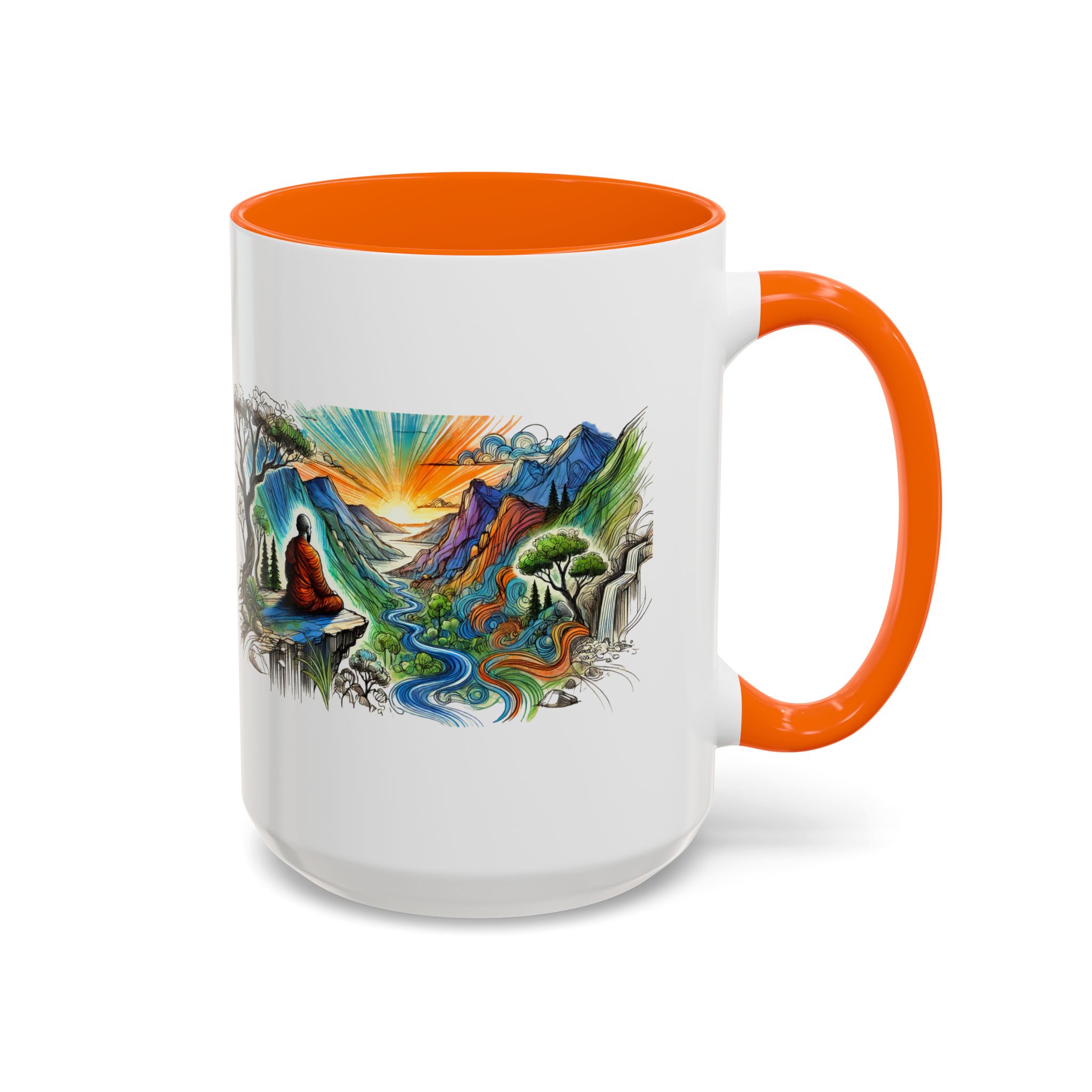 Unique mug Free spirit Tea Cup buddhism accessory Meditation Mug vintage mug yoga gift for her buddha design - Image 53