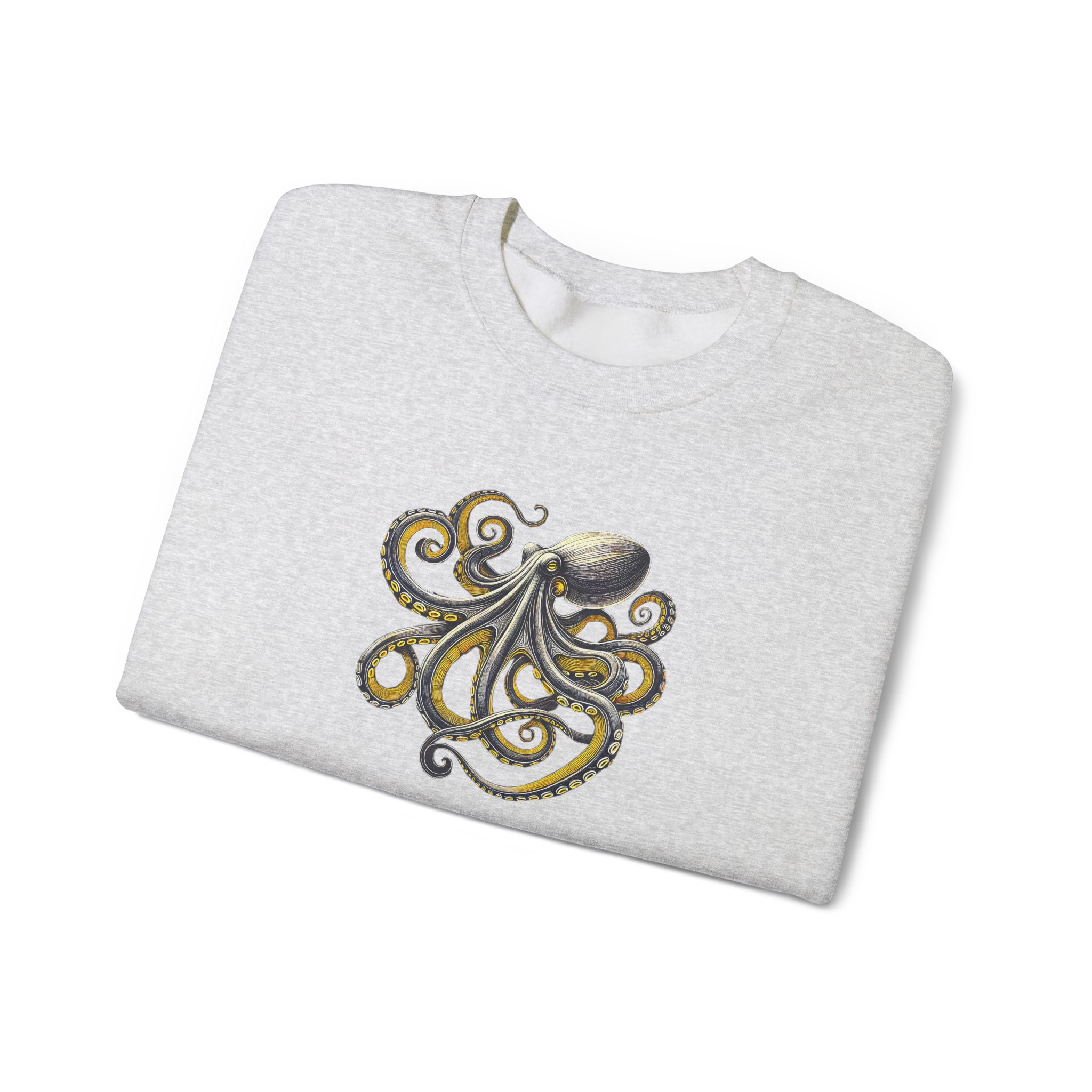 Octopus sweatshirt – Boho Octopus sweater – Japan Octopus Sweatshirt nature print - Image 2