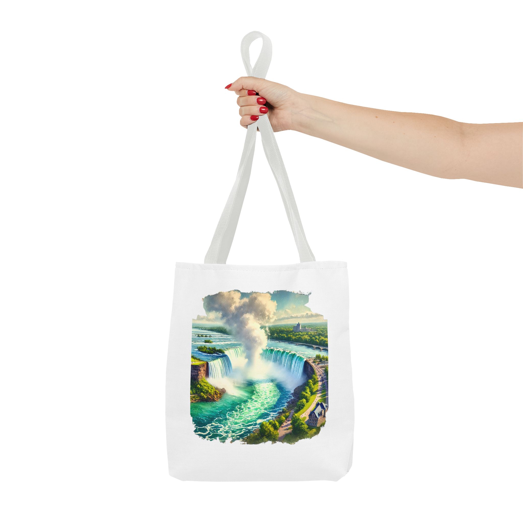Canvas Tote bag Landscape niagara Bag vintage clothing gift nature purse unique Handbag – Image 14