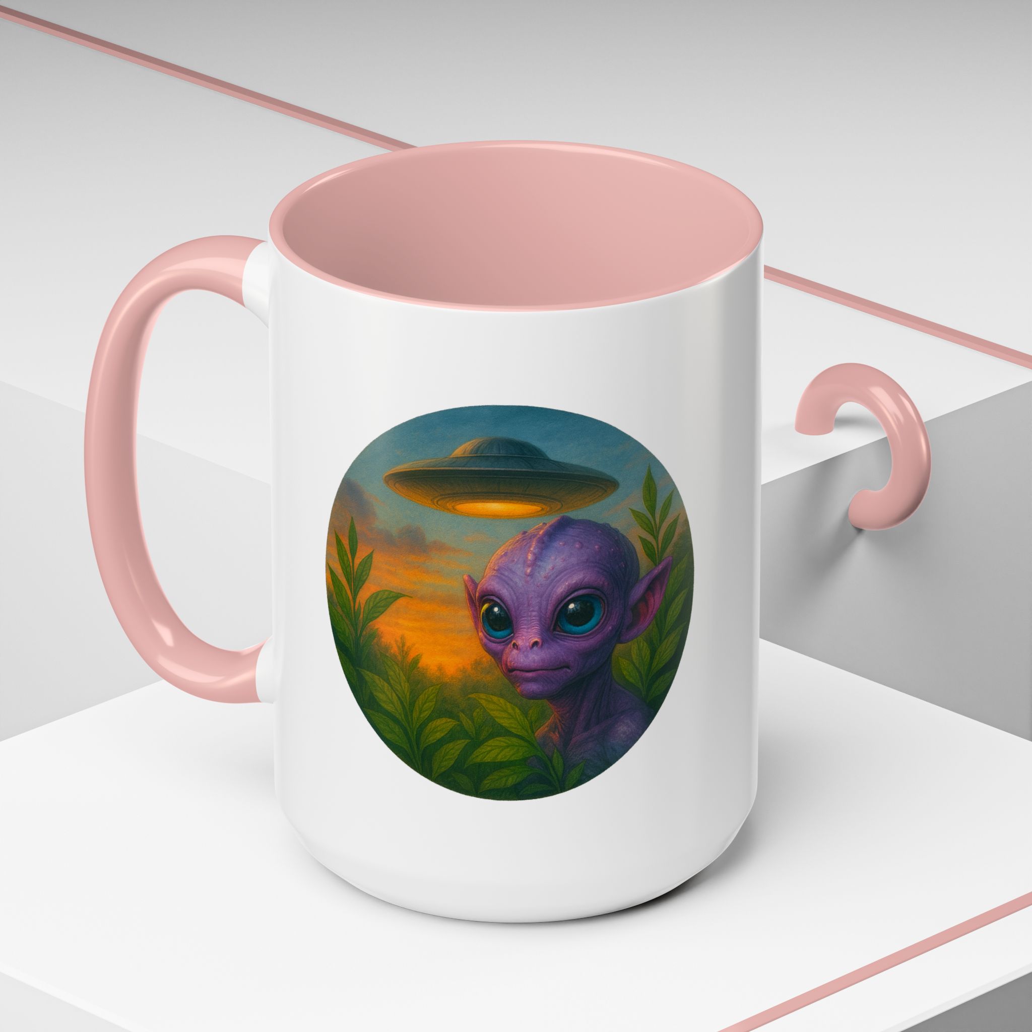 Alien mug and cup extraterrestrial whale fantasy funny vintage graphic oversized womens design - Image 32
