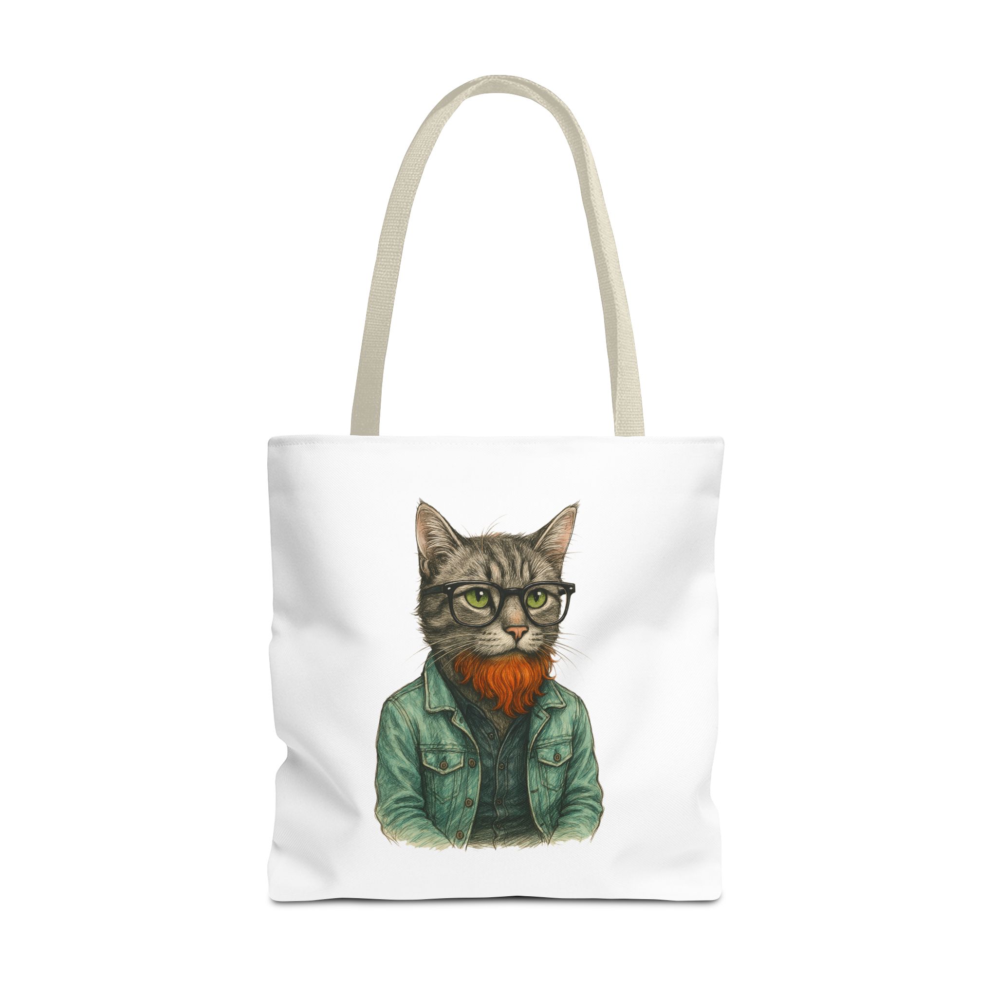 Hipster Cat tote bag – Kitty Tote bag – Boho Cat purse hipster print - Image 23
