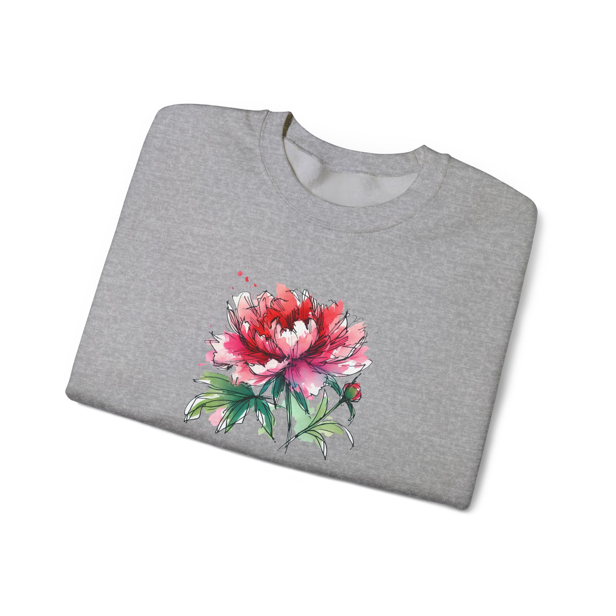 Flower sweatshirt – Tropical sweatshirt – Boho Flower sweater nature print - Image 13