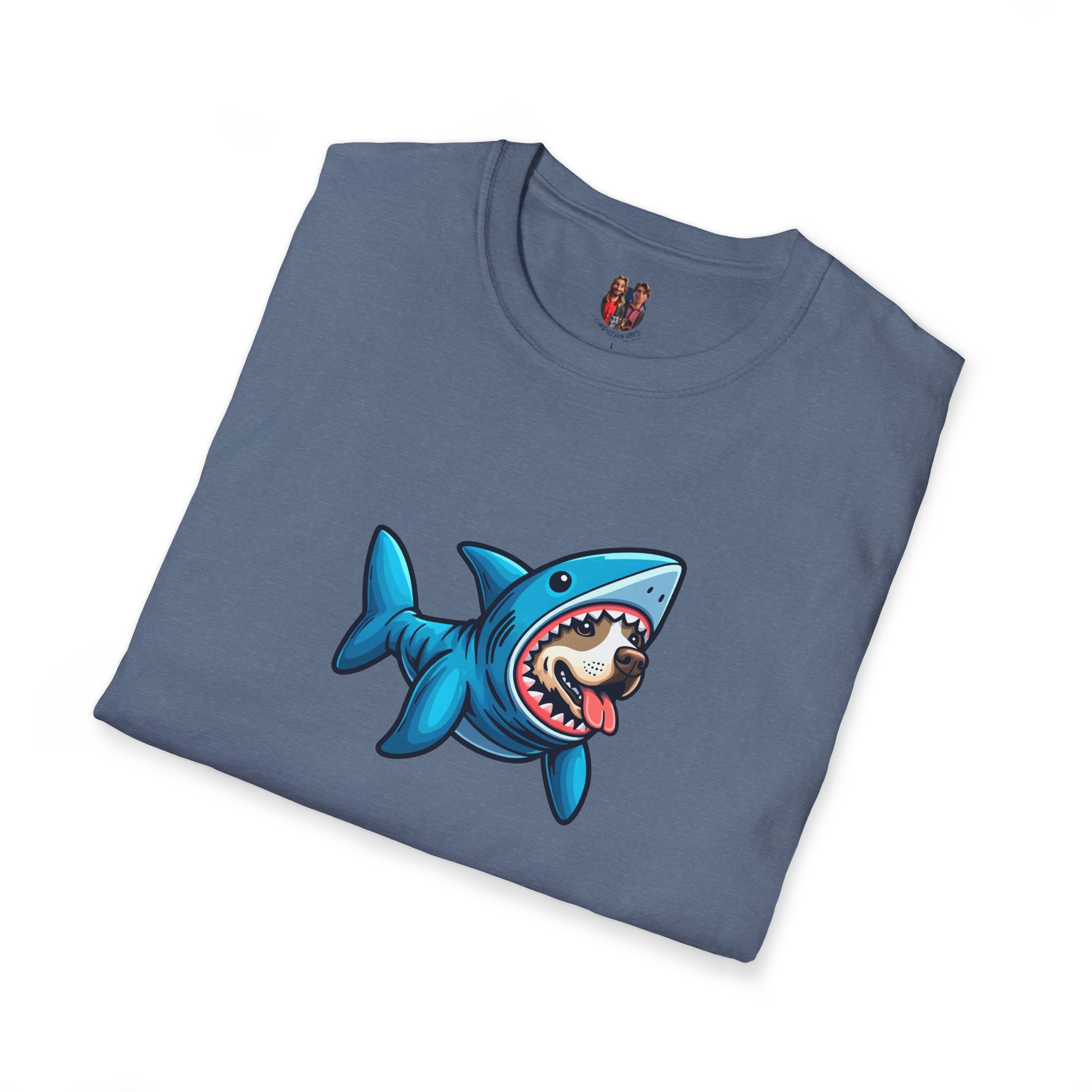 Funny tshirt shark graphic tee Dog Shark costume comfy shirt unisex puppy print pet lover dog apparel cool outfit - Image 21