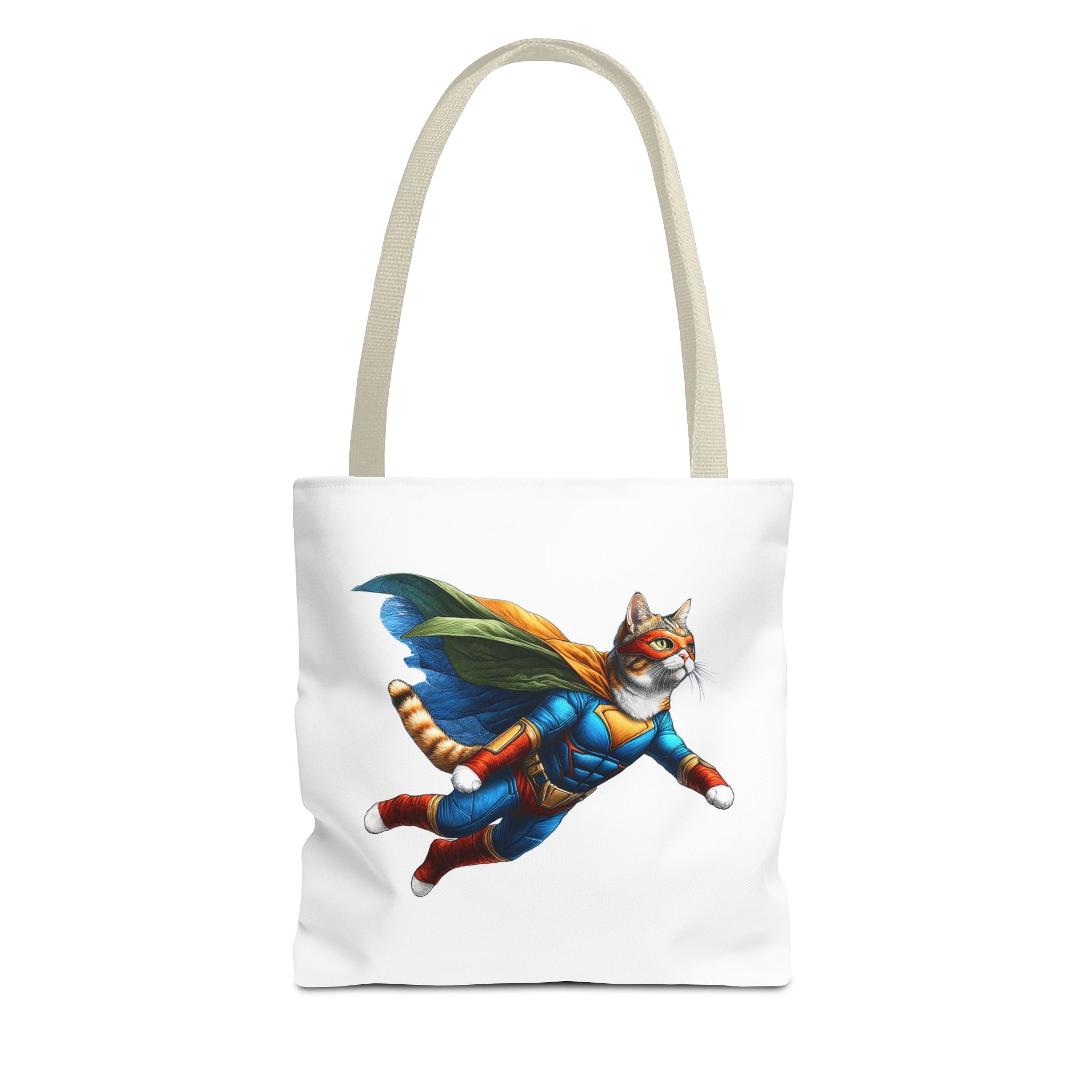 Copy of superhero tote bag cat canvas tote bag funny handbag fantasy purse kitten lover cool cat shoulder bag – Image 19