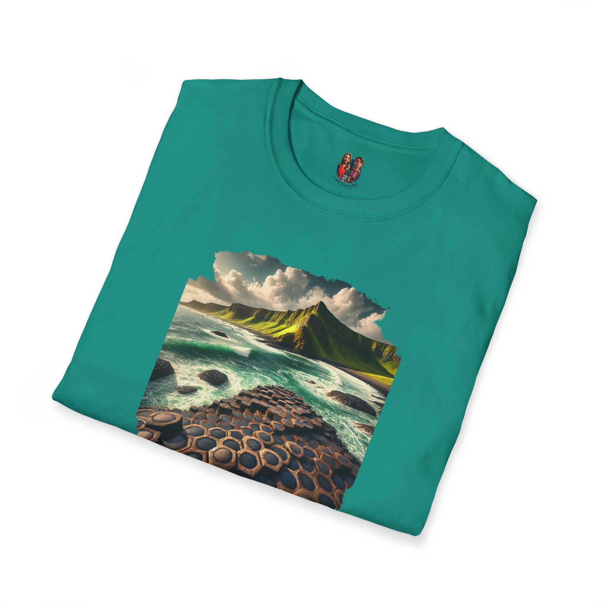 Landscape tshirt ireland graphic tee nature vintage clothing gift for dad giant causeway bushmills vintage tshirt cool comfort apparel - Image 19