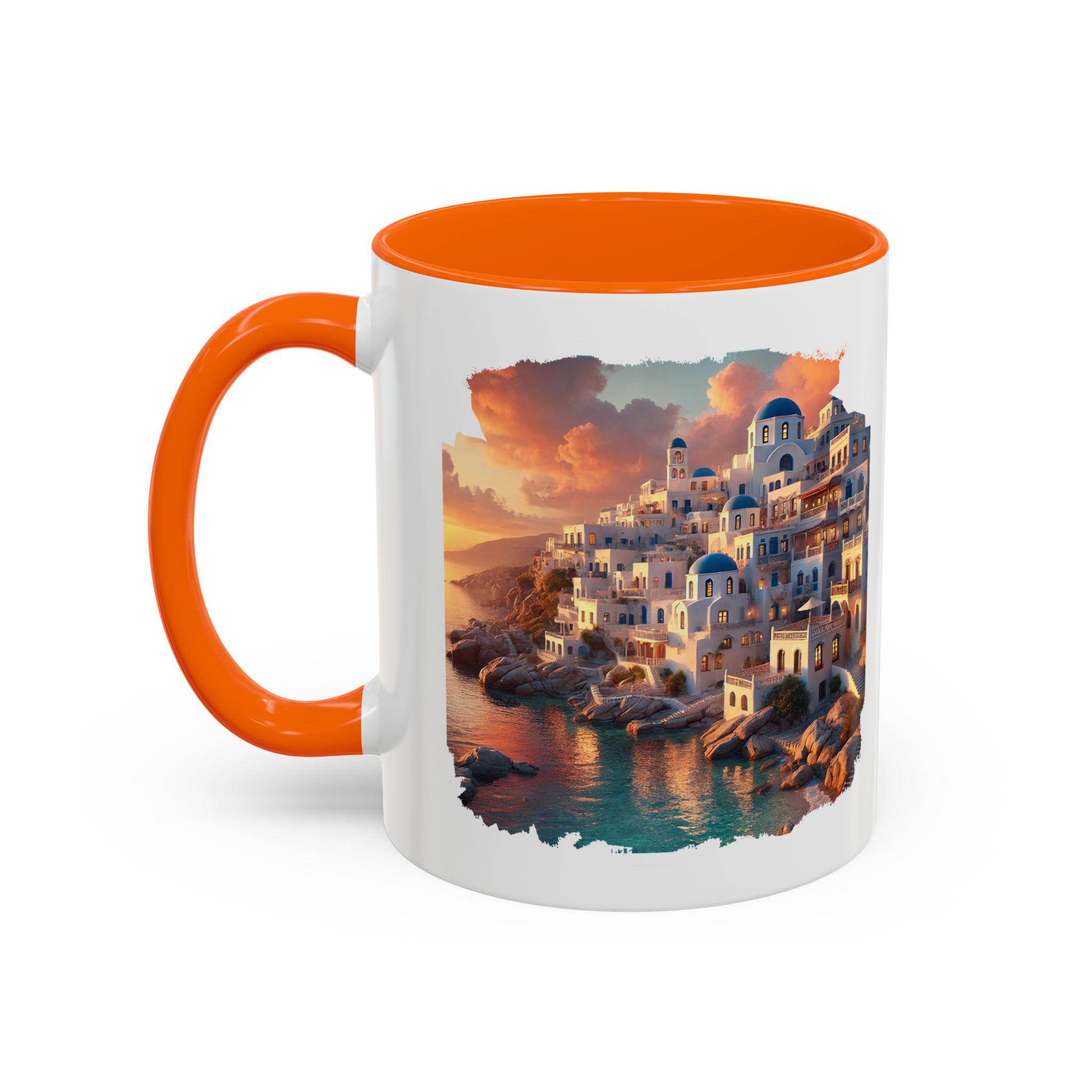 Office mug landscape Santorini caldera office mug nature print greece boho gift coffee cup tea accessory unique - Image 46