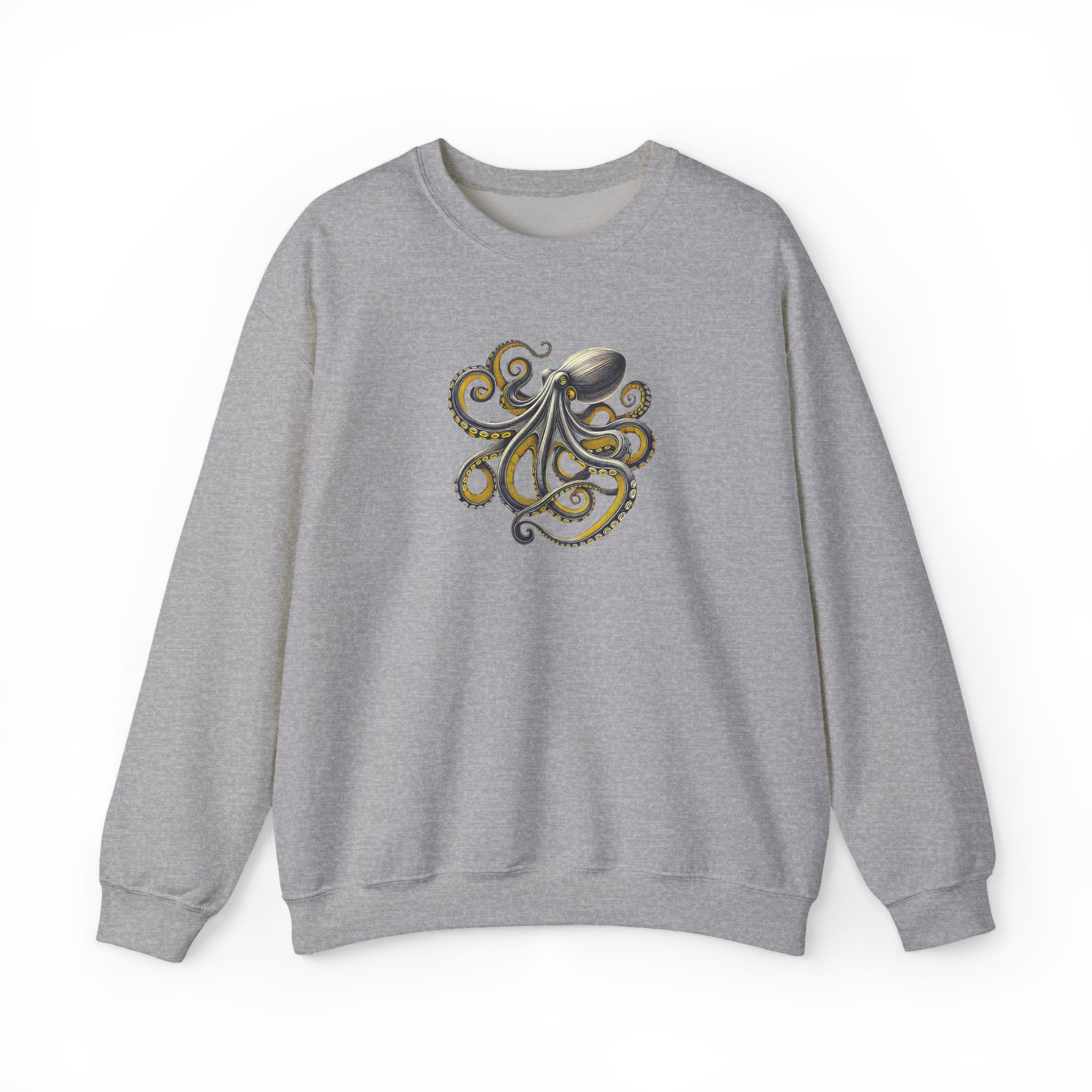 Octopus sweatshirt – Boho Octopus sweater – Japan Octopus Sweatshirt nature print - Image 12