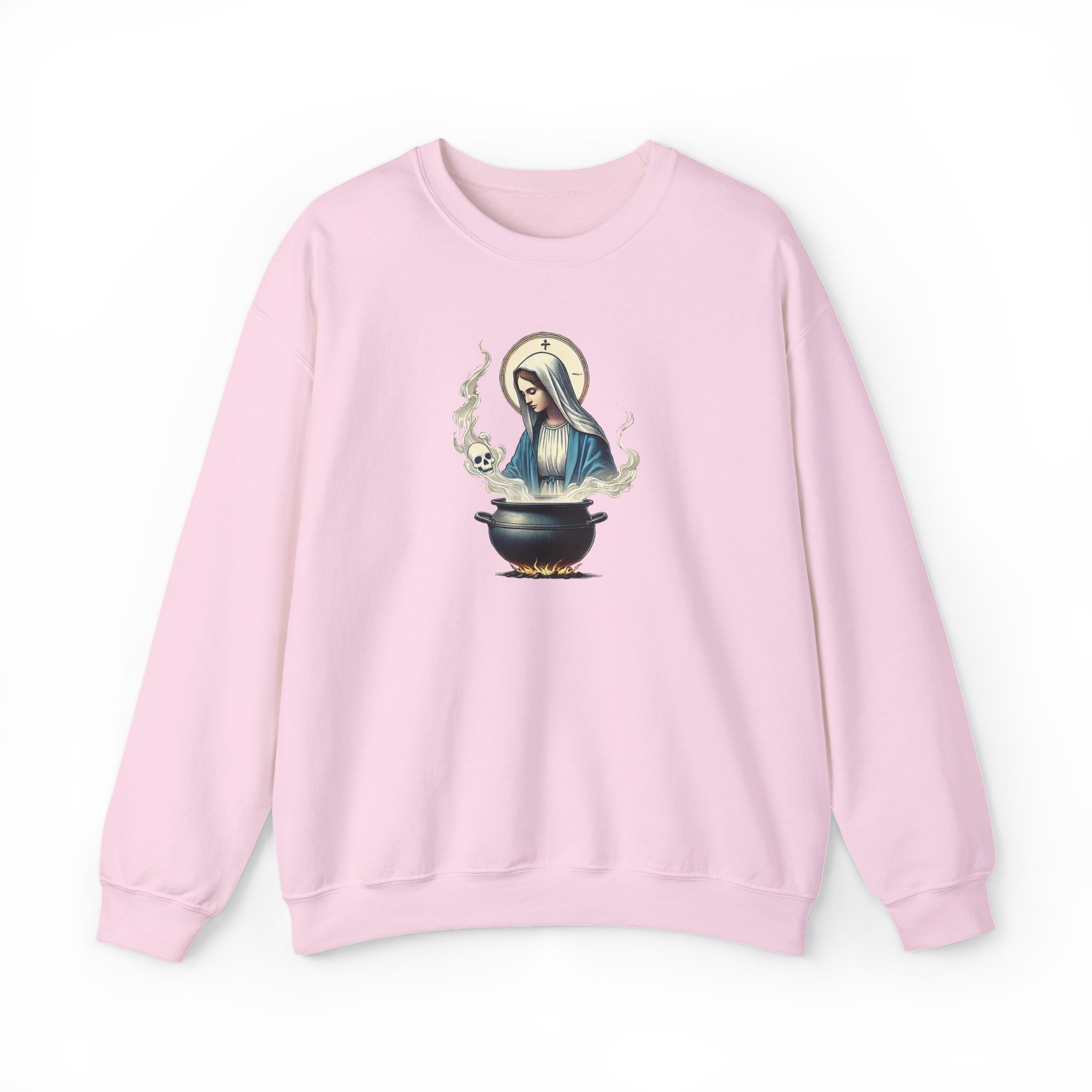 Virgin Mary sweatshirt – Ironic sweater – Funny catholic sweatshirt catholic print - Image 28