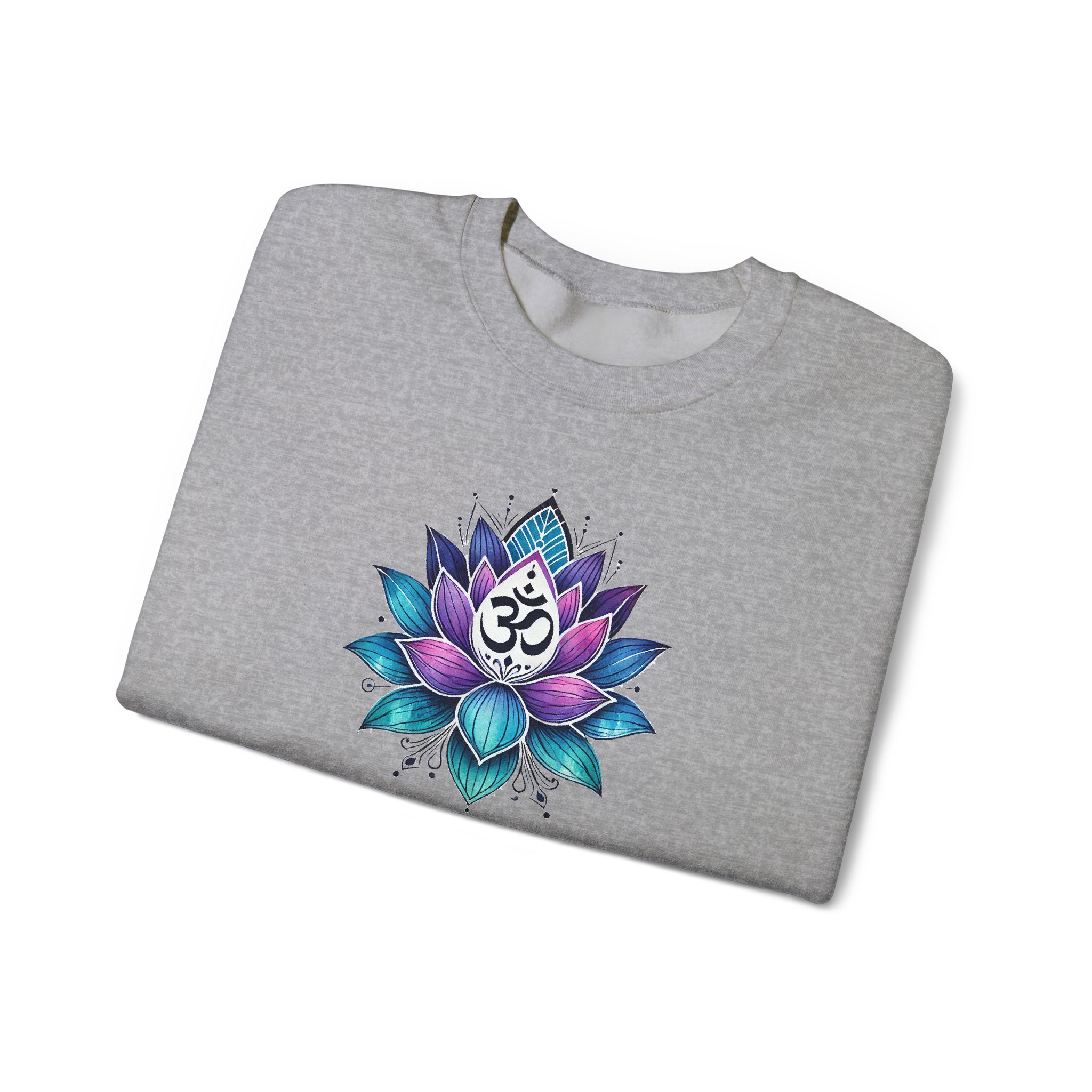 Boho sweattshirt mindfulness graphic sweater lotus flower yoga clothing gift meditation shirt cute apparel comfy outfit unique visual - Image 2