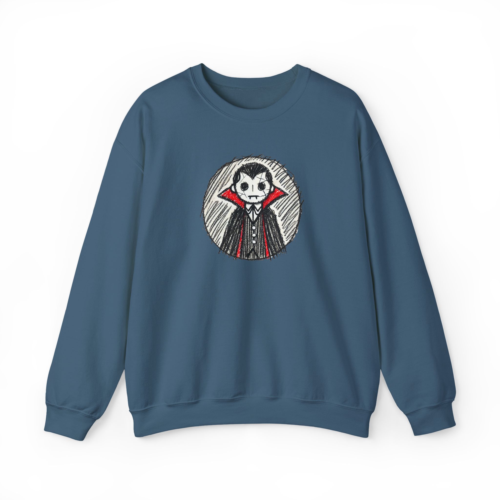 Dracula sweatshirt – Vampire sweatshirt – Gothic sweater vampire print - Image 24