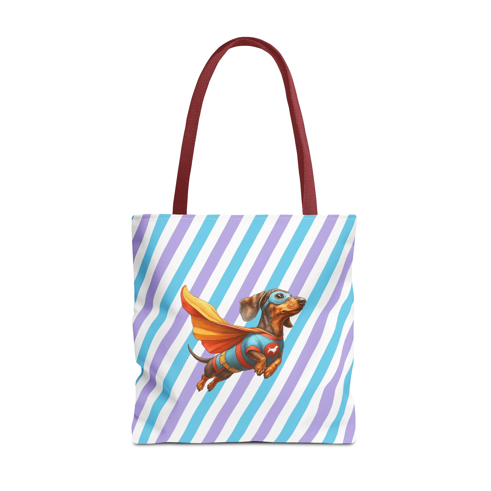 Fun Dachshund canva tote bag superhero Dog cute tote bag pet lover shoulder bag ethical cotton - Image 11