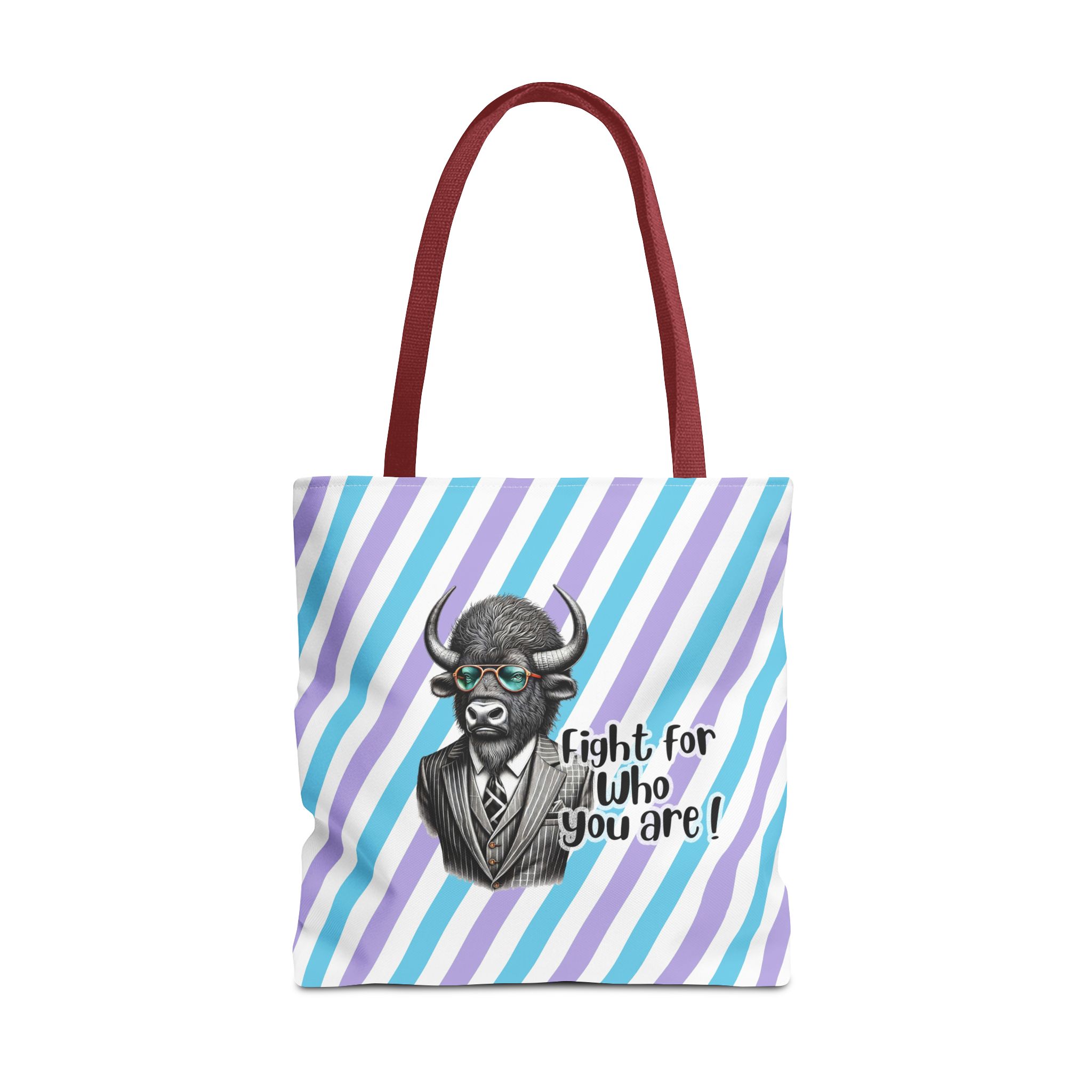 Canvas tote bag Vintage bag Motivational funny tote bag Bison design cute tote bag for self confidence shoulder bag – Image 11