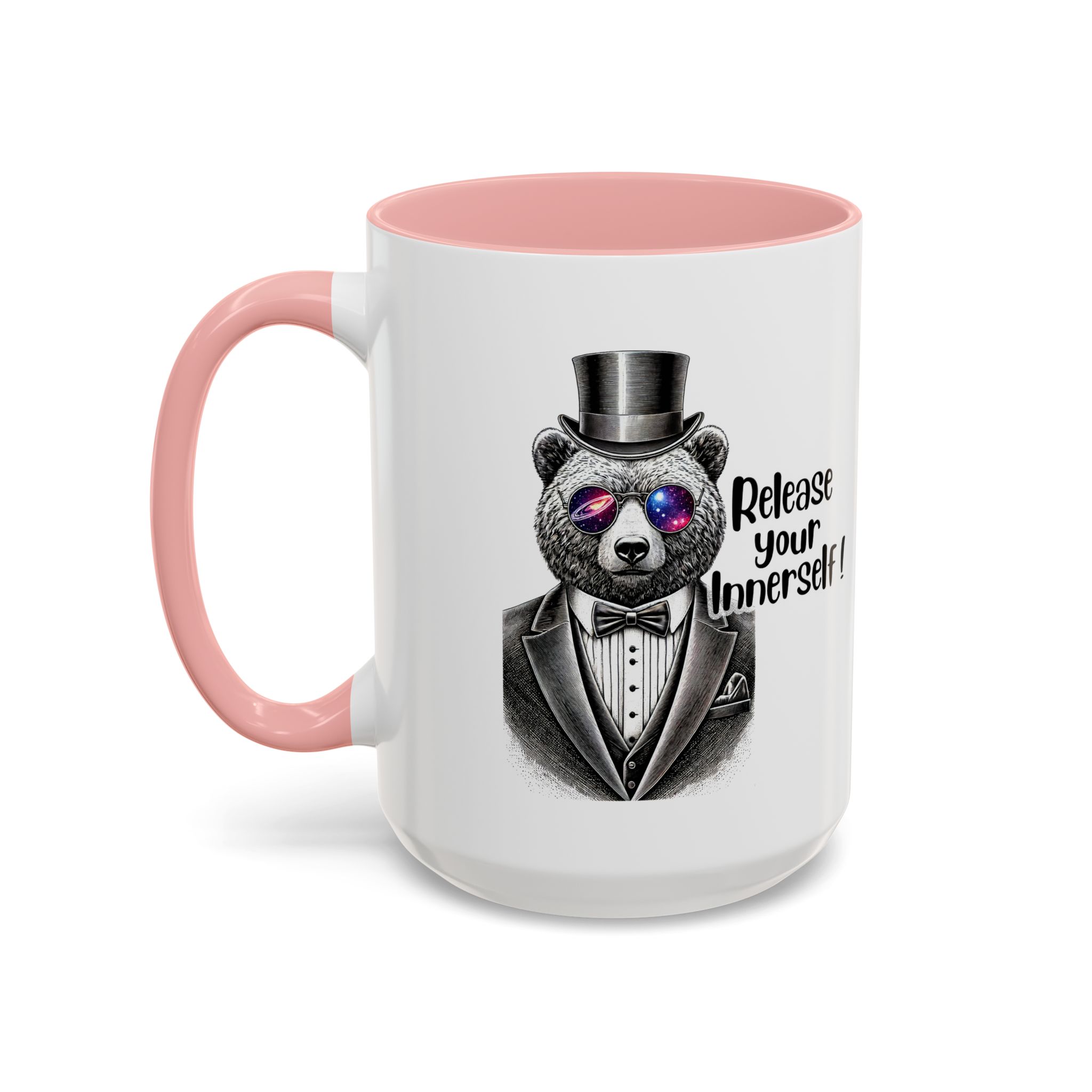 Funny mug boho motivational gift for her cute cup tea lover cool funny mug office accessory self confidence design bear - Image 26