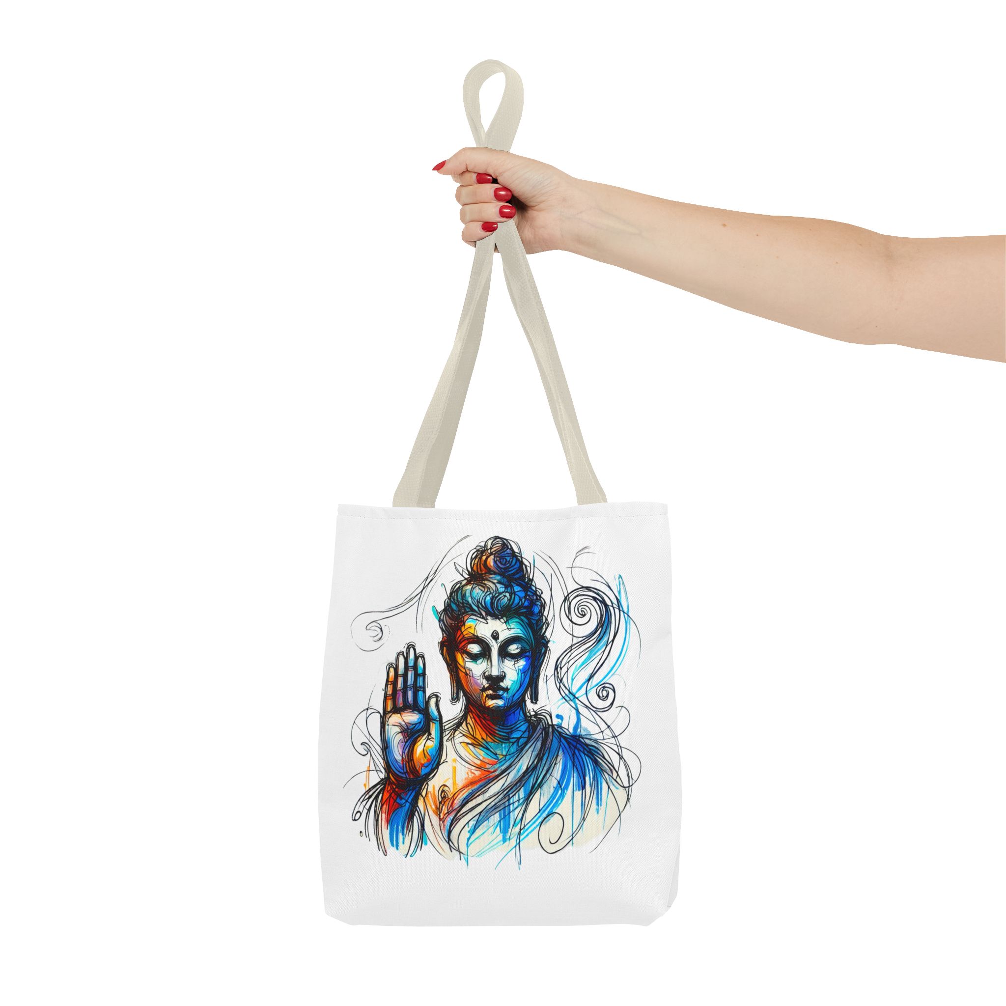 Canvas tote bag yoga bag vintage buddha shoulder bag Meditation handbag buddhism mindfulness - Image 20