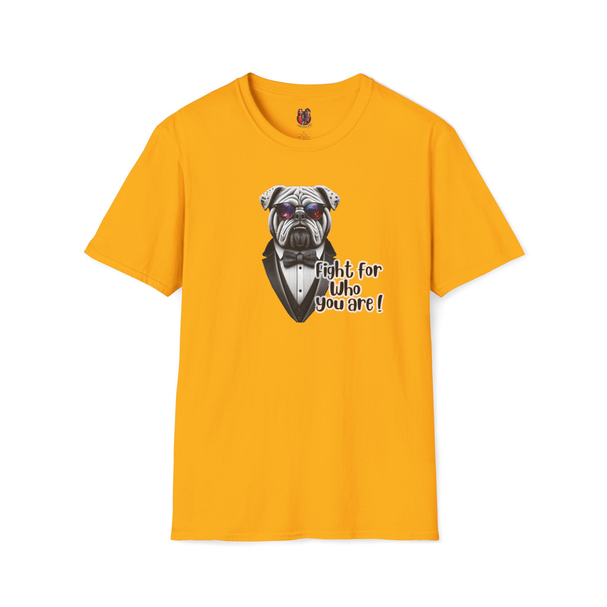 Vintage Tshirt Motivational Graphic tee Bull dog design funny clothing for self confidence boost - Image 10
