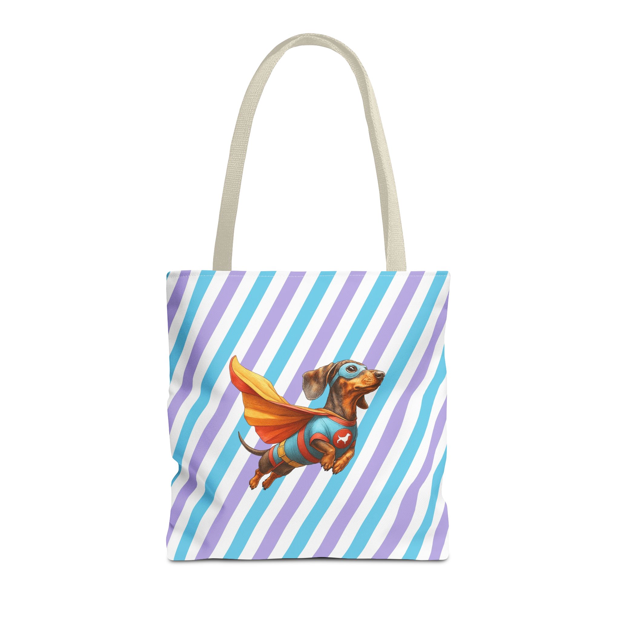 Fun Dachshund canva tote bag superhero Dog cute tote bag pet lover shoulder bag ethical cotton - Image 21