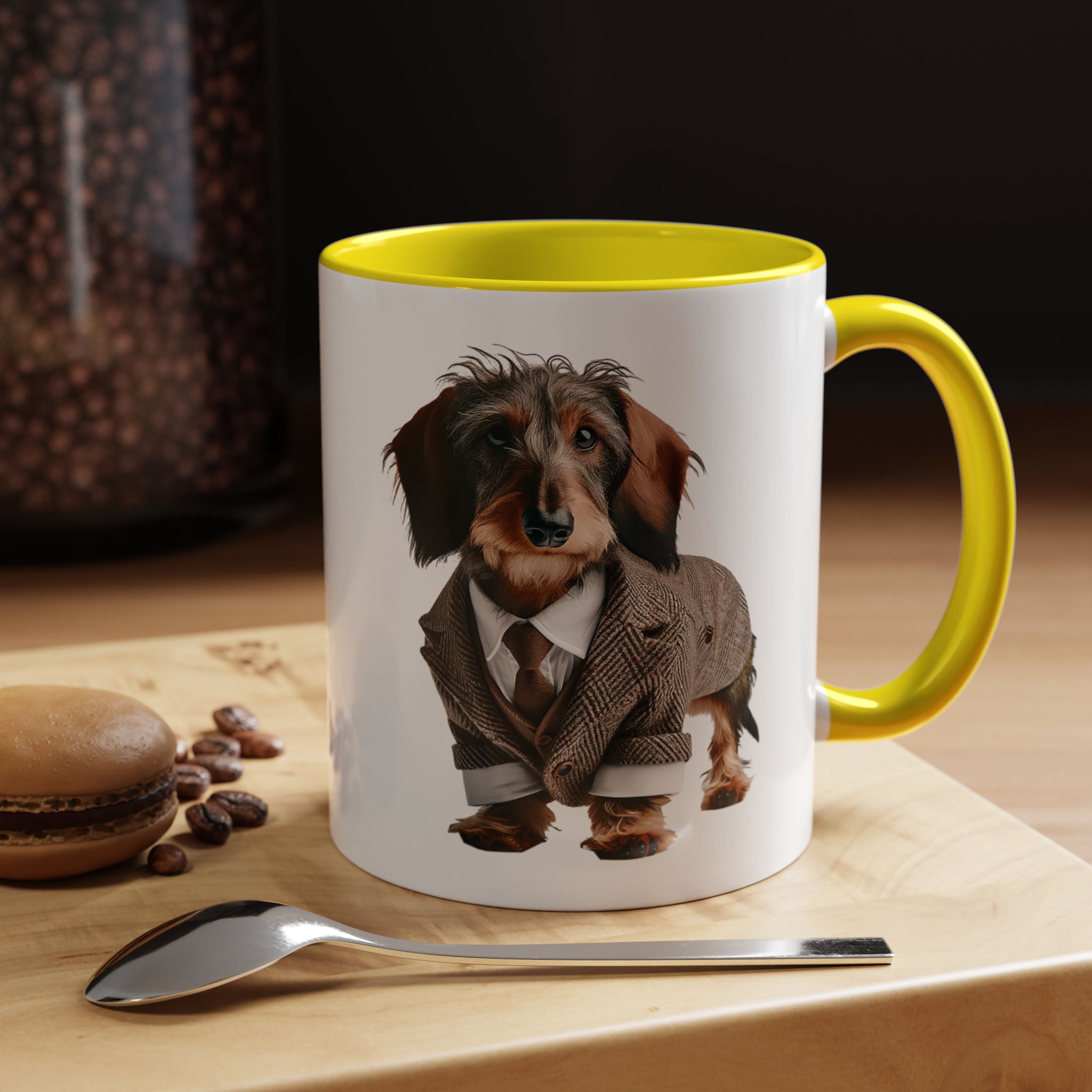 Office mug Dachshund coffee Cup Dog love gift for her unique mug boho tea cup puppy design pet accessory - Image 51