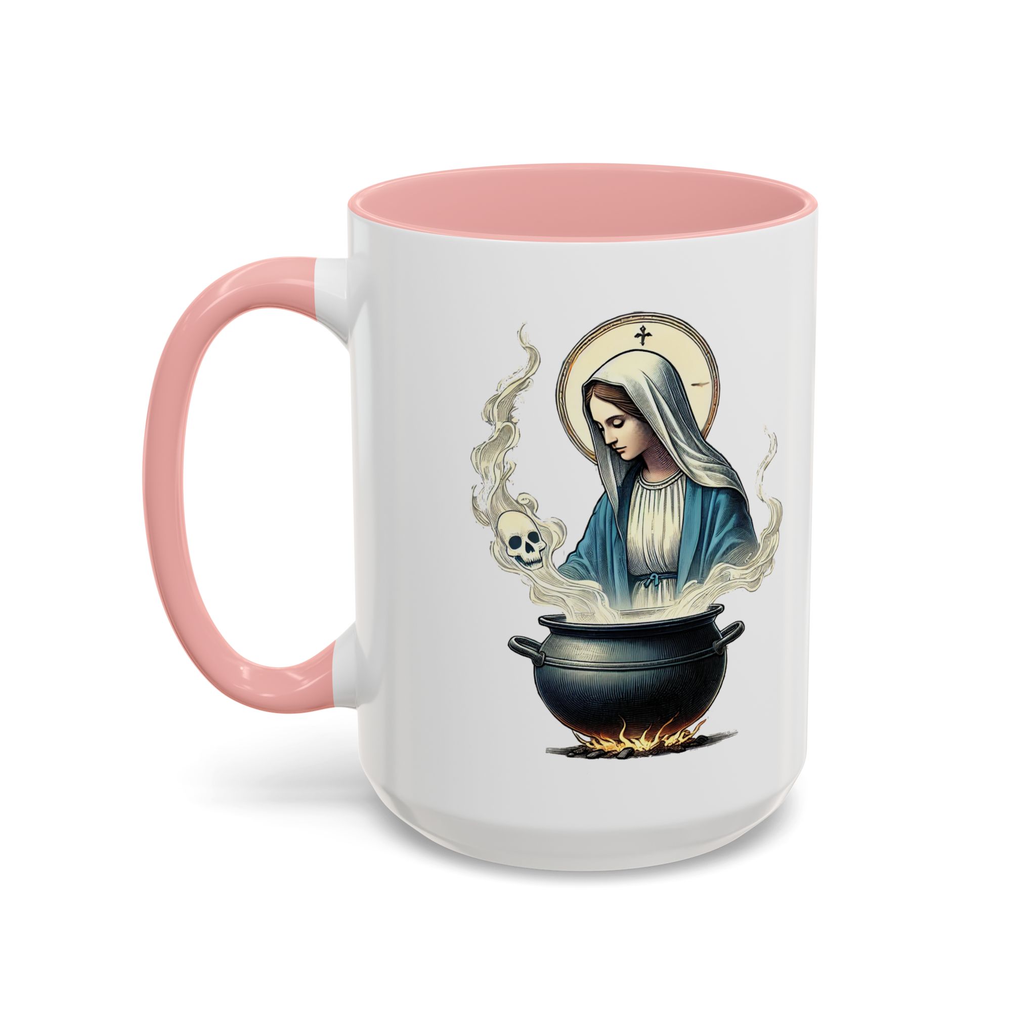Coffee Mug funny virgin mary design sarcastic mug boho gift for her unique cup tea accessory cool design religious joke - Image 30