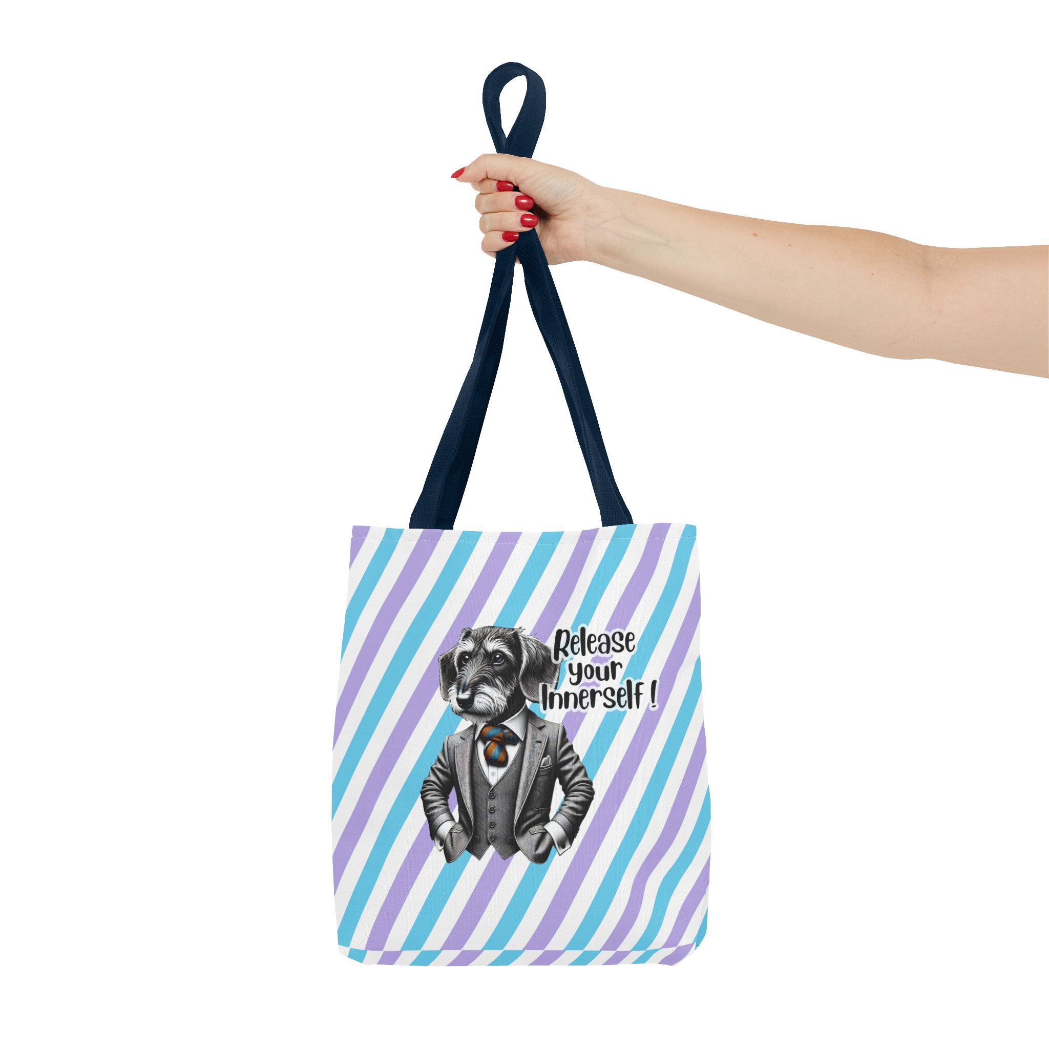 Canvas tote bag Funny tote bag Motivational vintage bag dog design cute tote bag for self confidence shoulder bag – Image 26