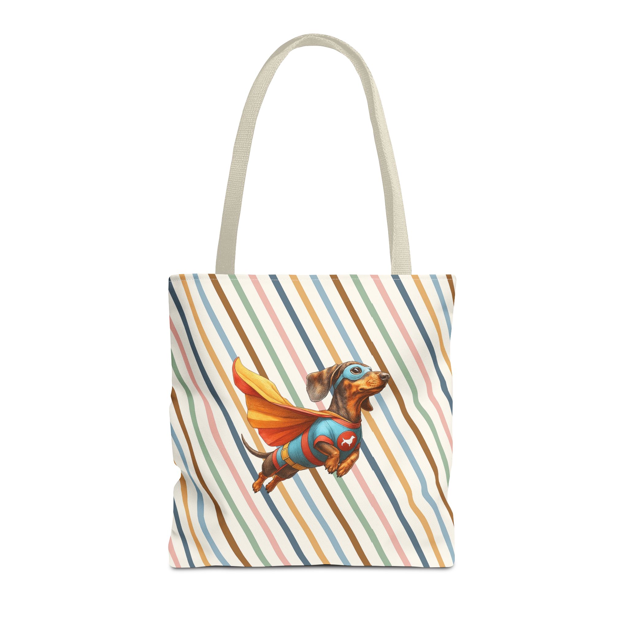 Funny canva tote bag Superhero cute tote bag dachshund super hero shoulder bag fantasy gift dog purse - Image 21