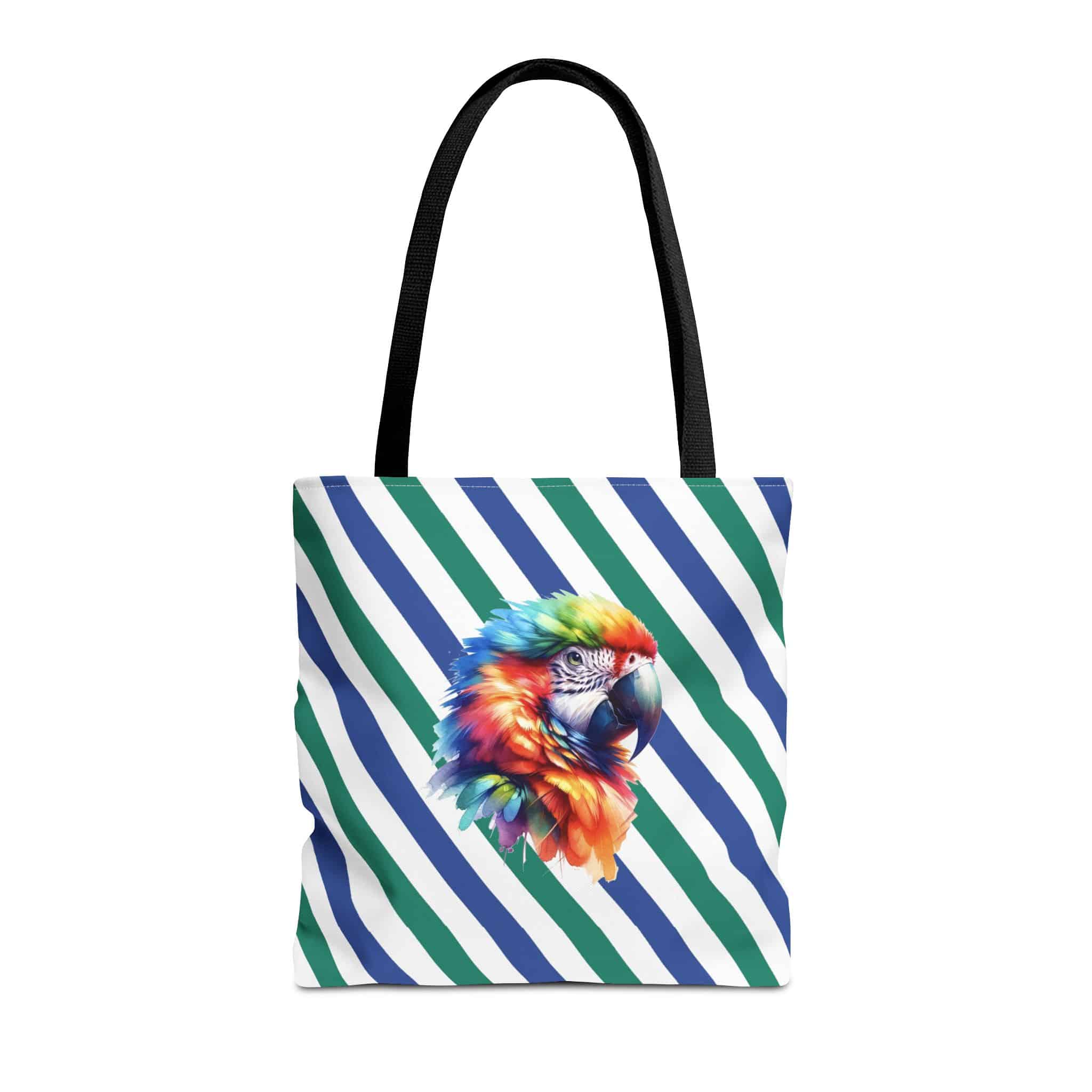 Parrot Tote bag – Vintage Bird tote bag – Cute Parrot purse bird print - Image 3