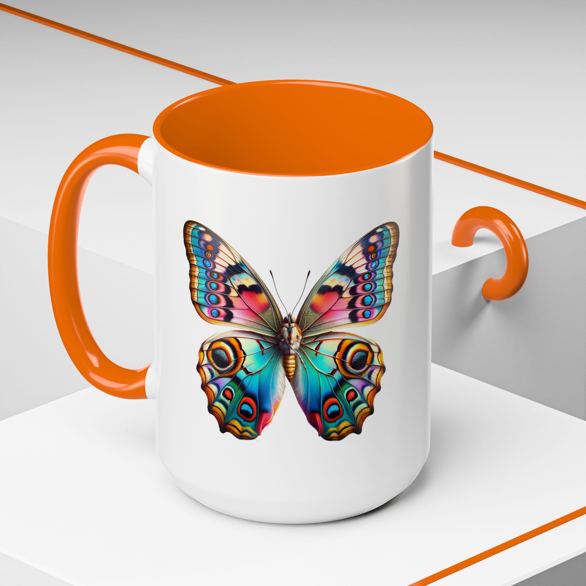 Coffee mug Butterfly unique cup boho gift for her office accessory cute mug nature design - Imagen 56