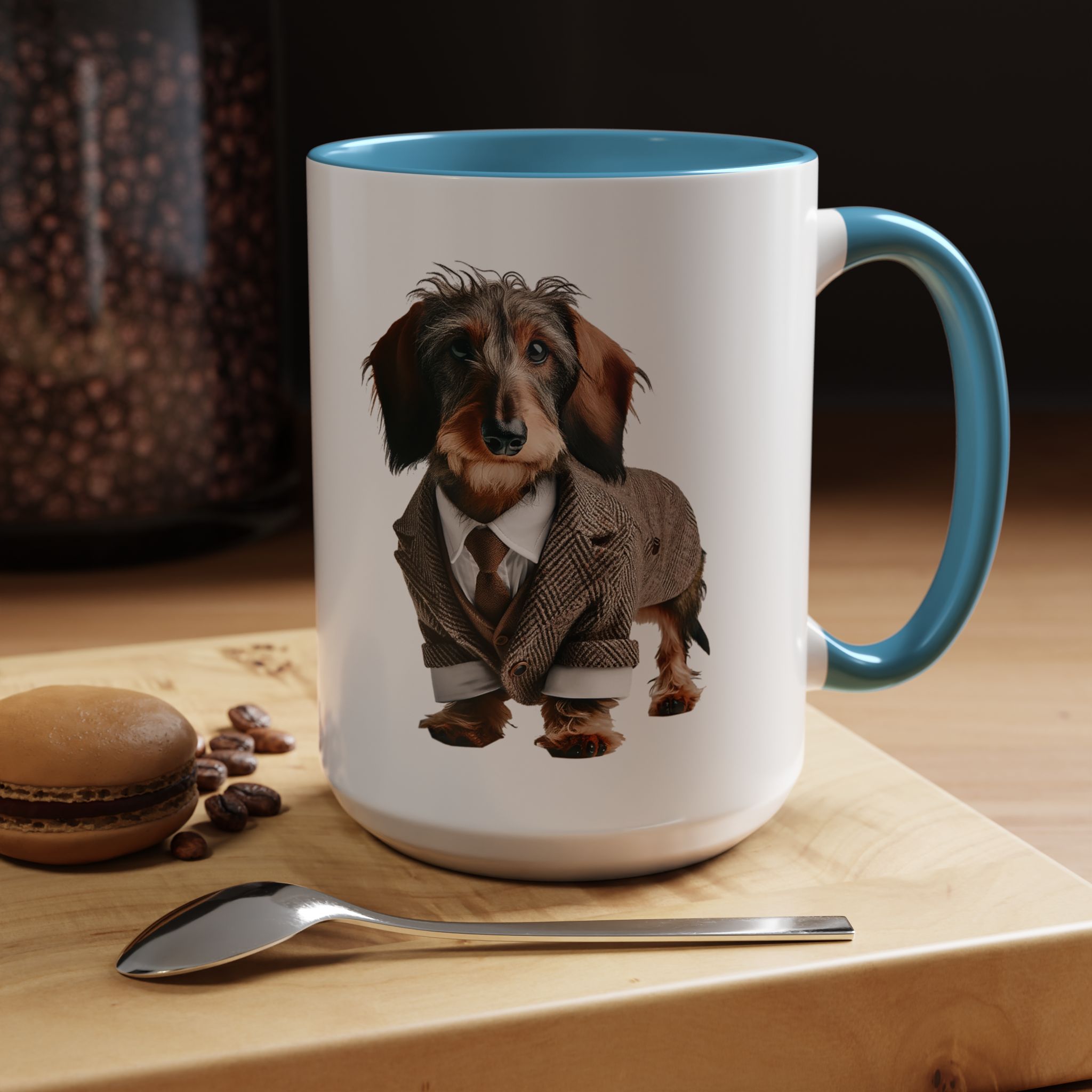 Office mug Dachshund coffee Cup Dog love gift for her unique mug boho tea cup puppy design pet accessory - Image 39