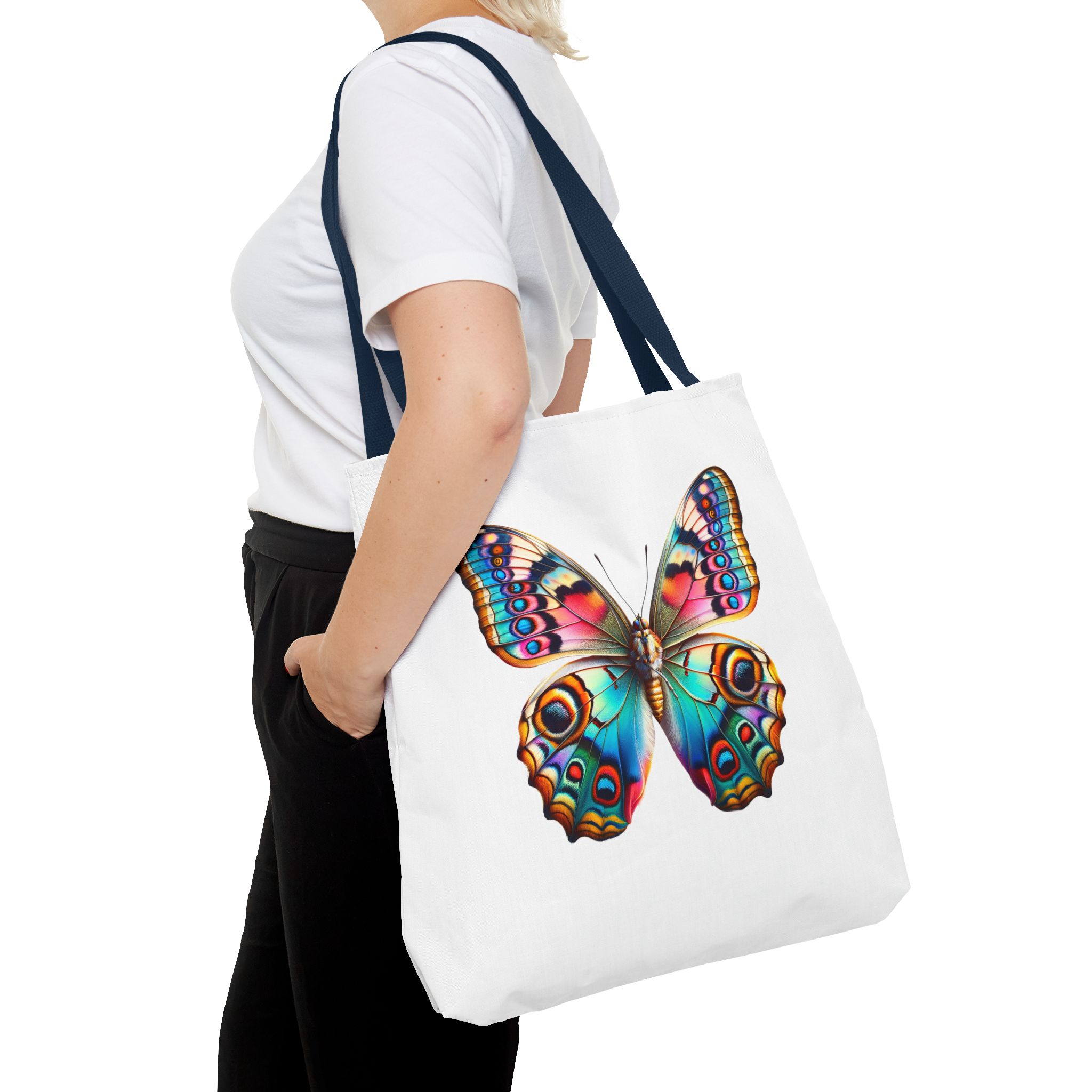 Butterfly canvas tote bag nature cute tote bag cool shoulder bag gift for her nature butterfly premium purse - Image 30