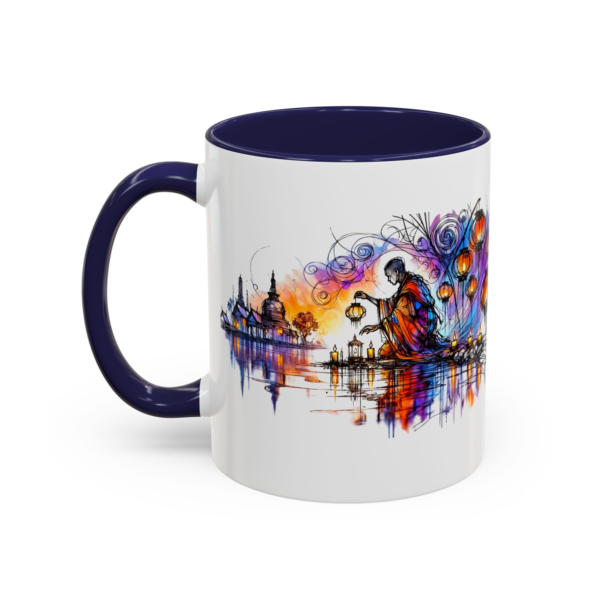 Office mug Buddha coffee Cup yoga tea Mug coffee meditation accessory mindfulnss cool gift for her – Image 6