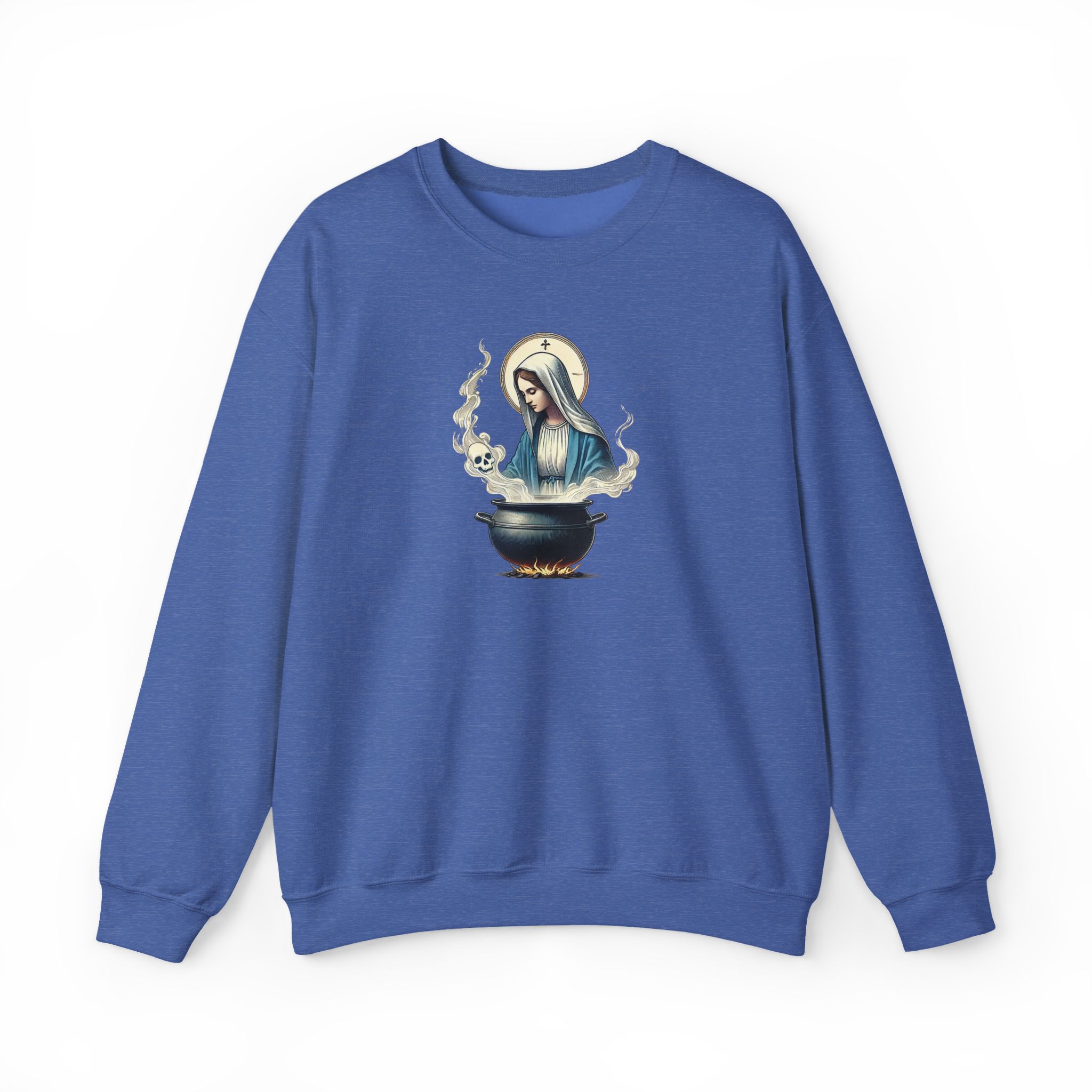 Virgin Mary sweatshirt – Ironic sweater – Funny catholic sweatshirt catholic print - Image 24