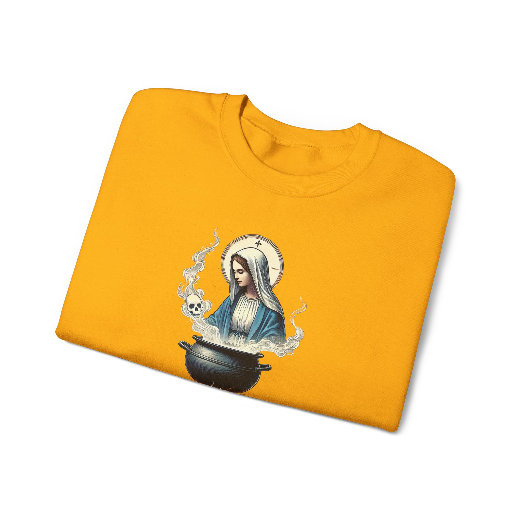 Virgin Mary sweatshirt – Ironic sweater – Funny catholic sweatshirt catholic print - Image 15