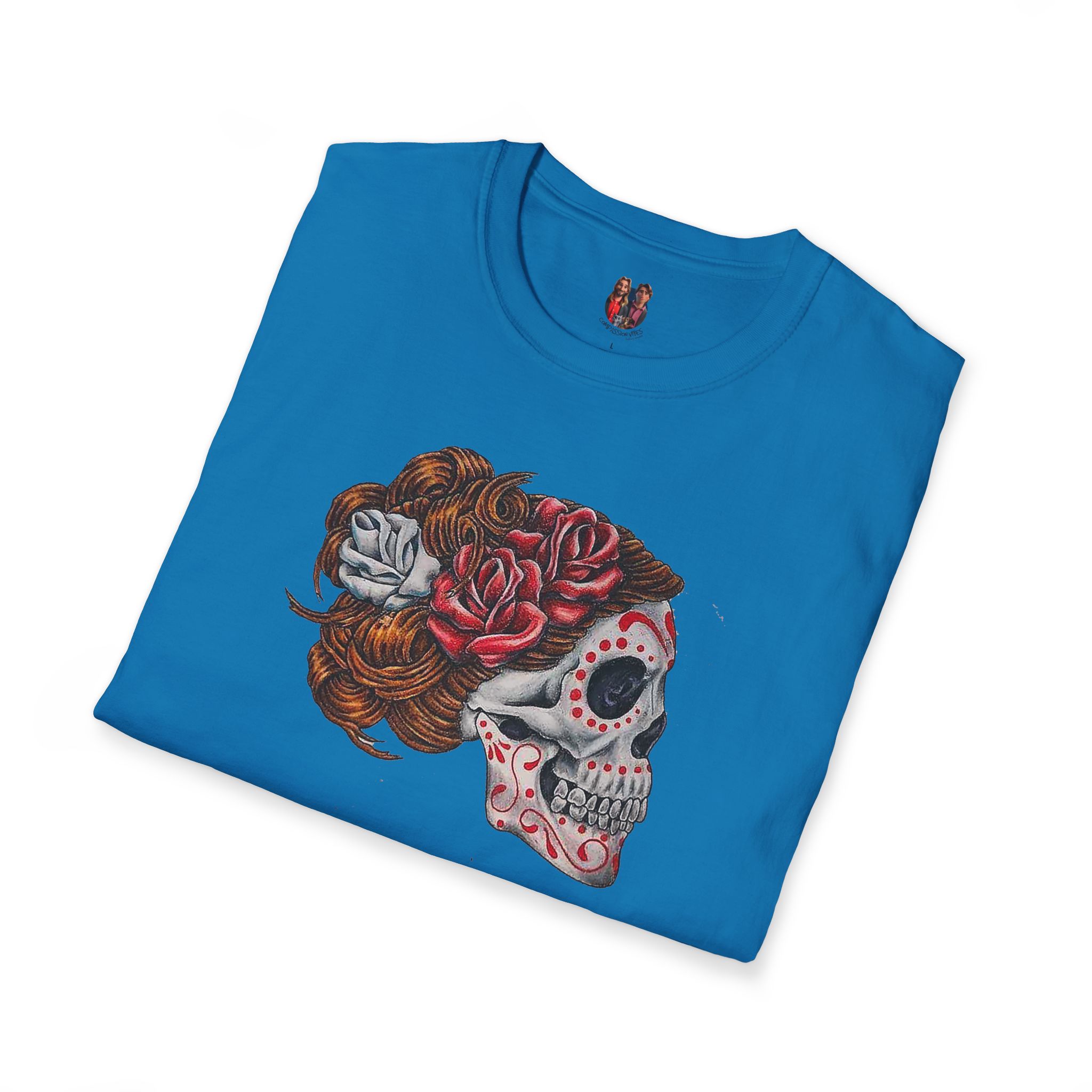 Surrealism Dia de los muertos tshirt unique Drawing by Celebrated Artist - Image 23