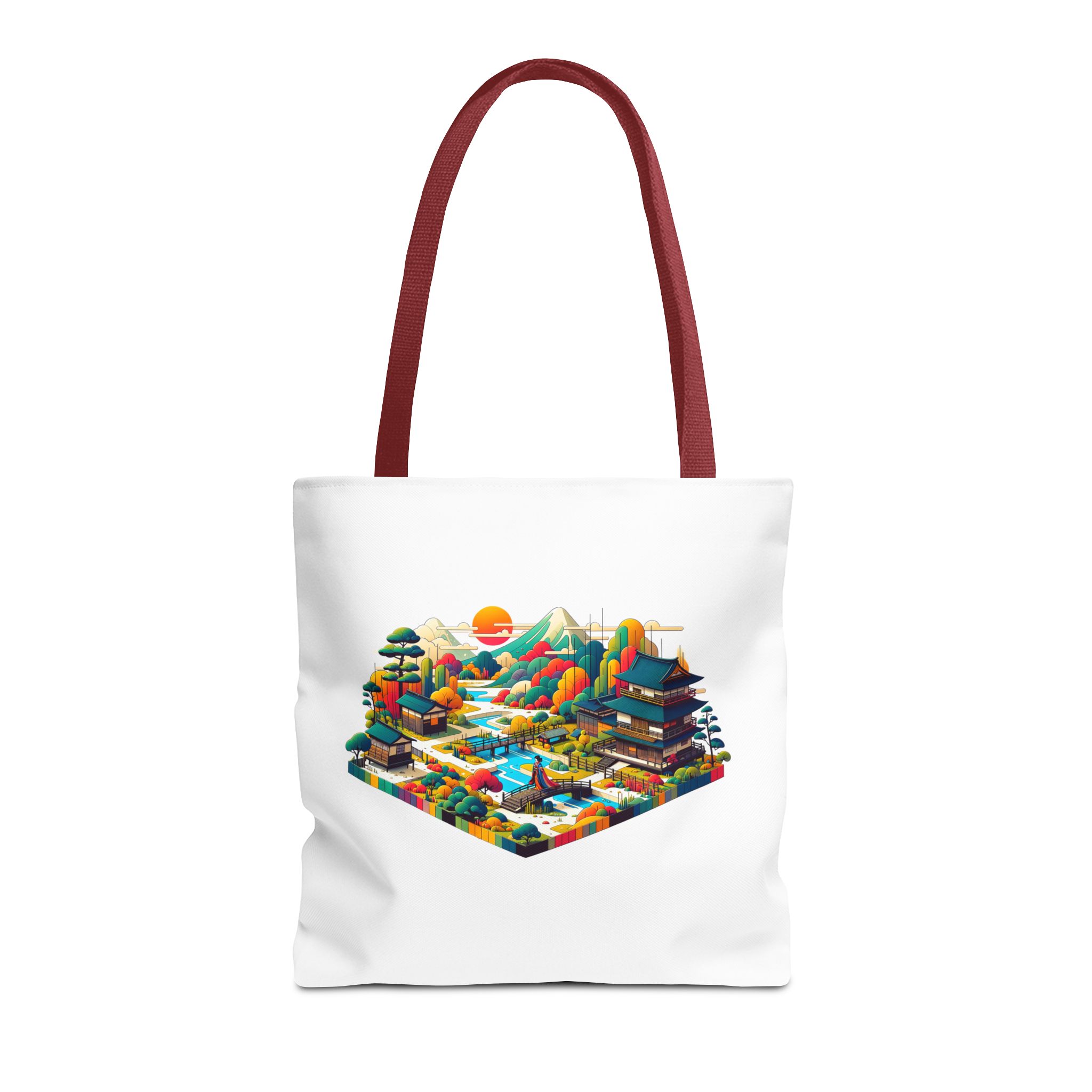 Japanese Tote bag – asian purse – Retro Japan handbag boho print - Image 9