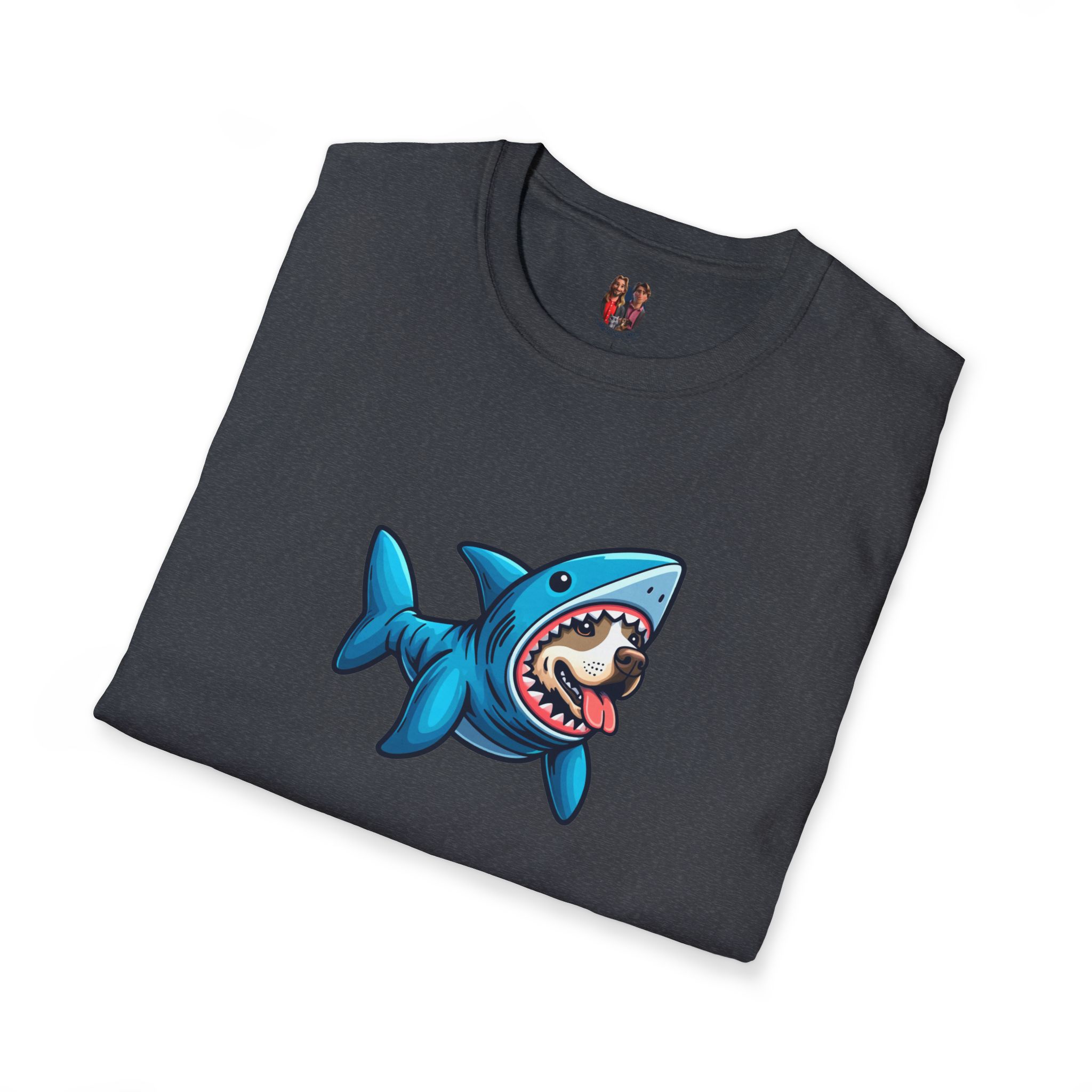 Funny tshirt shark graphic tee Dog Shark costume comfy shirt unisex puppy print pet lover dog apparel cool outfit - Image 27