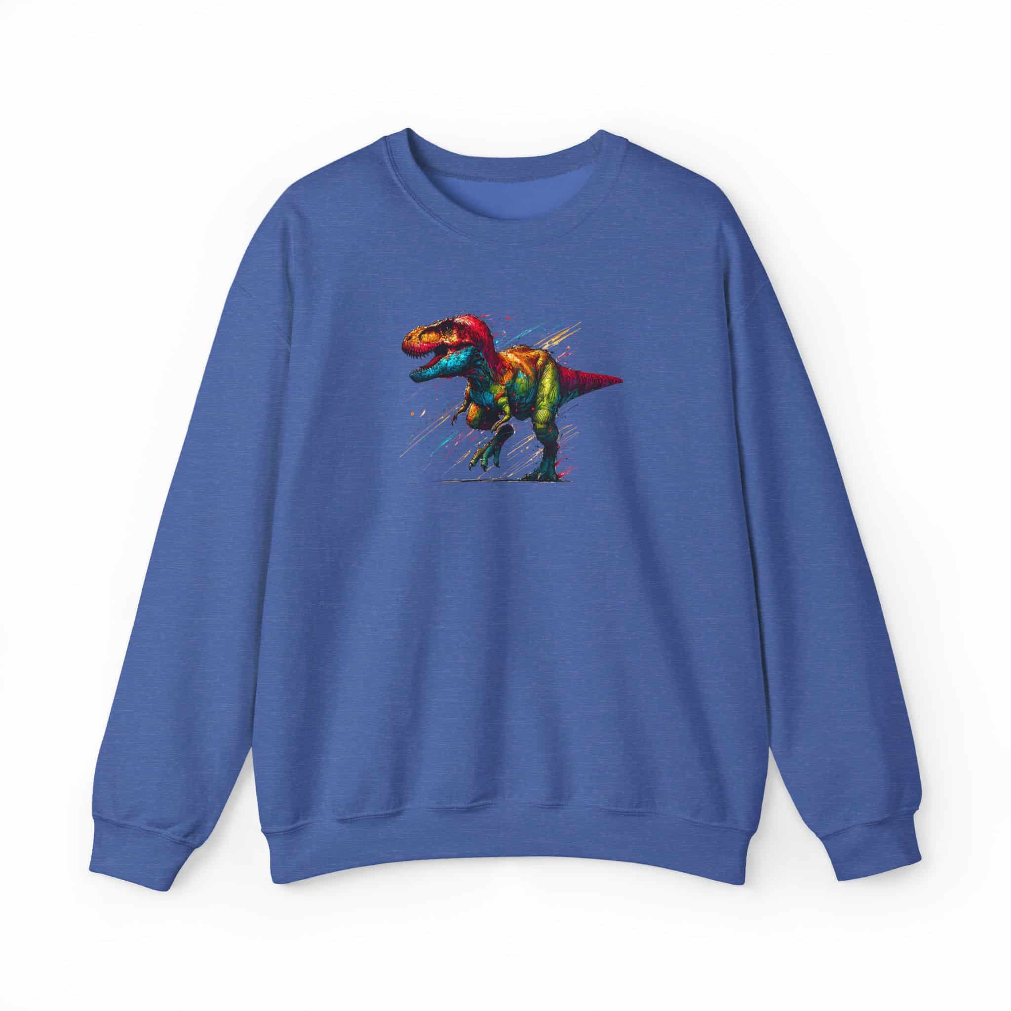 Jurassic sweatshirt – Dino sweatshirt – Triceratops sweater dinosaur print - Image 22