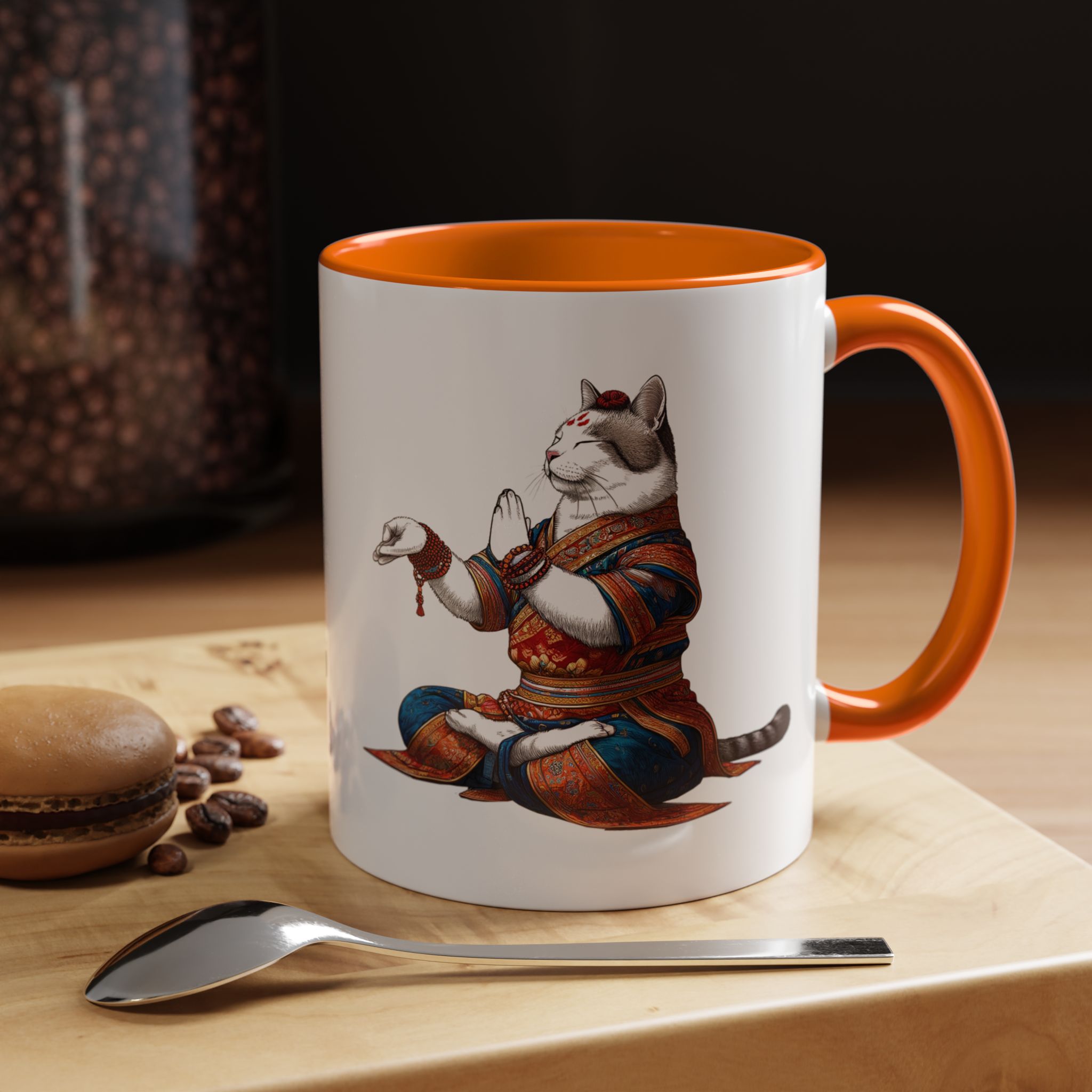 Office Mug cat lover yoga gift for mom Tea cup coffee Mug meditation accessory mindfulness pet design - Image 43