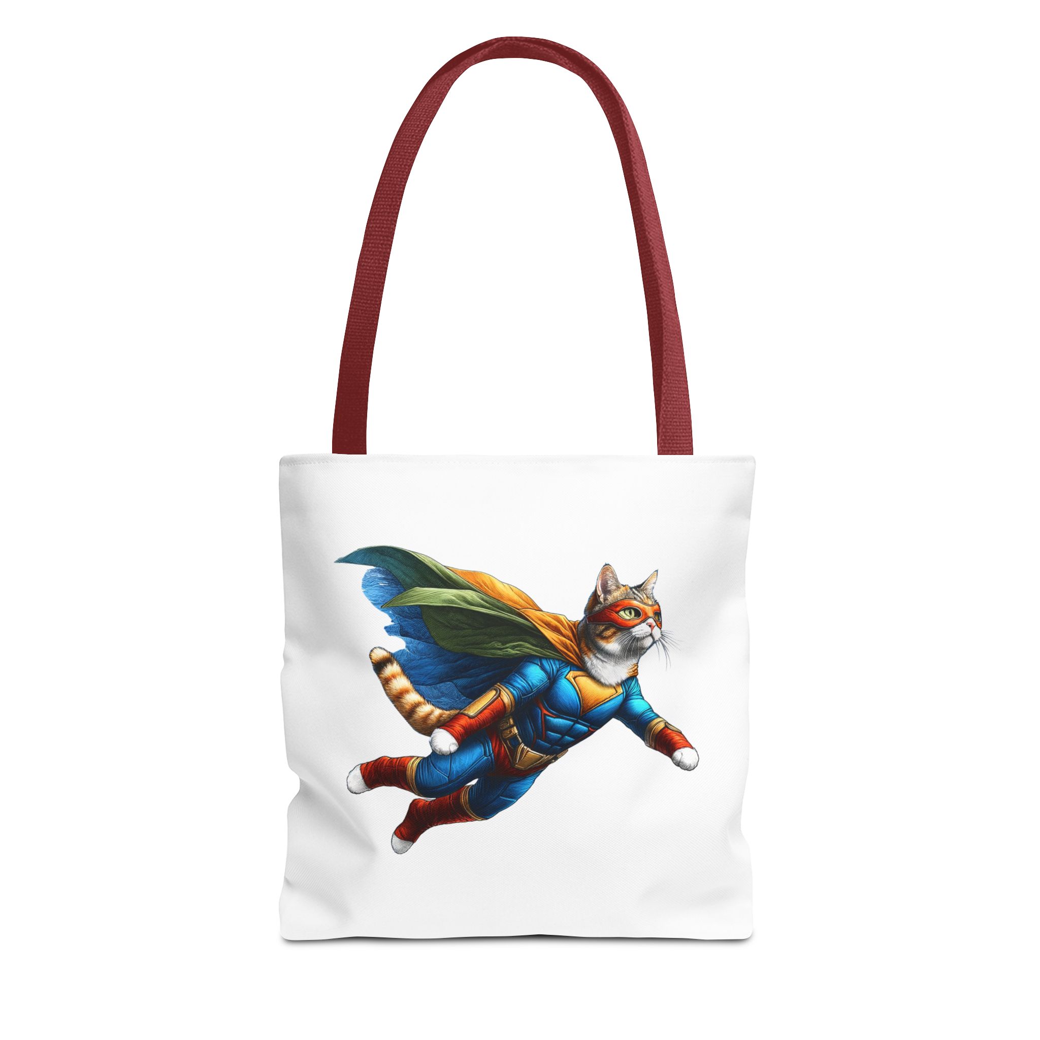 Copy of superhero tote bag cat canvas tote bag funny handbag fantasy purse kitten lover cool cat shoulder bag – Image 7