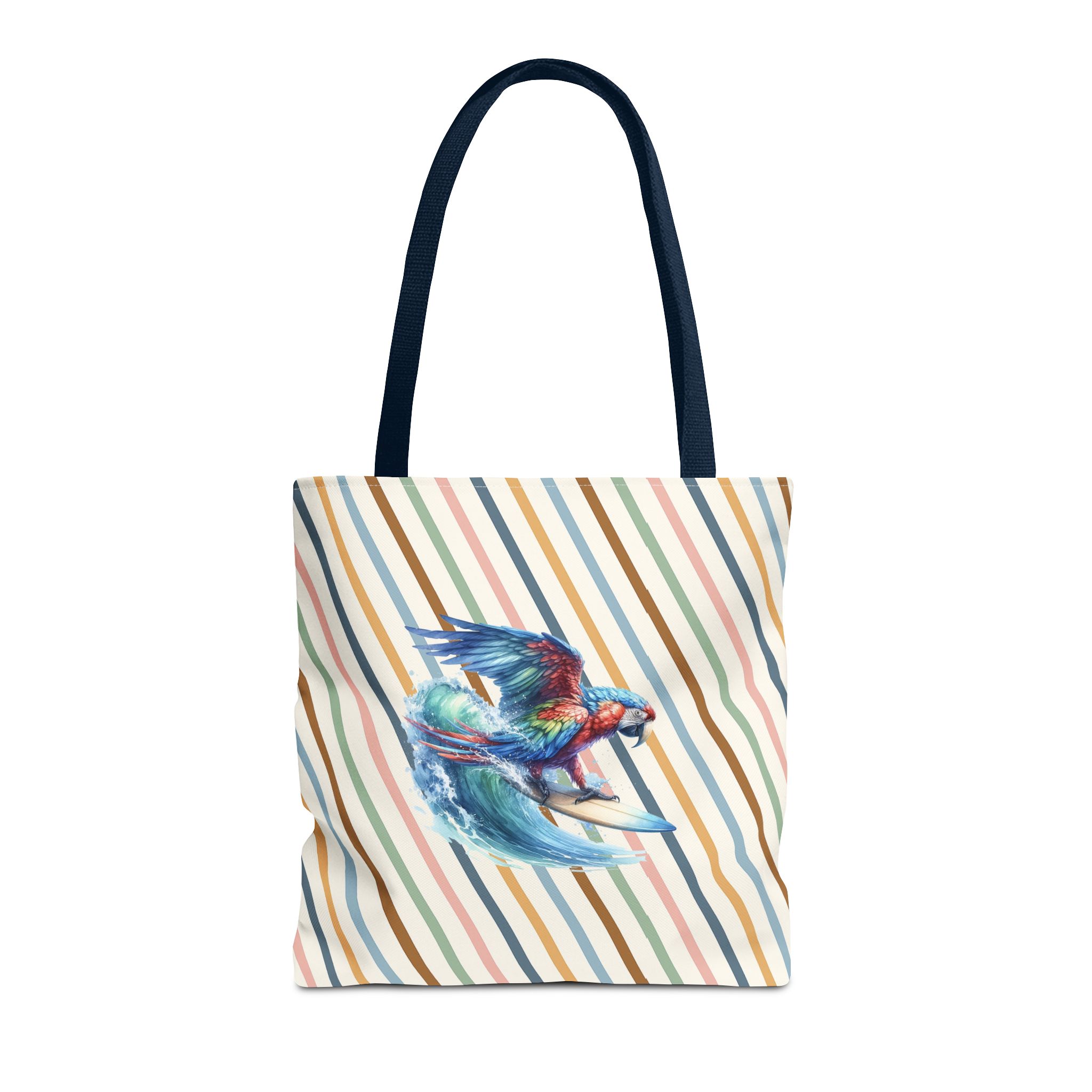 Parrot funny tote bag surf cute tote bag boho Bird surfer canvas tote bag gift for her free spirit shoulder bag cool handbag – Image 27