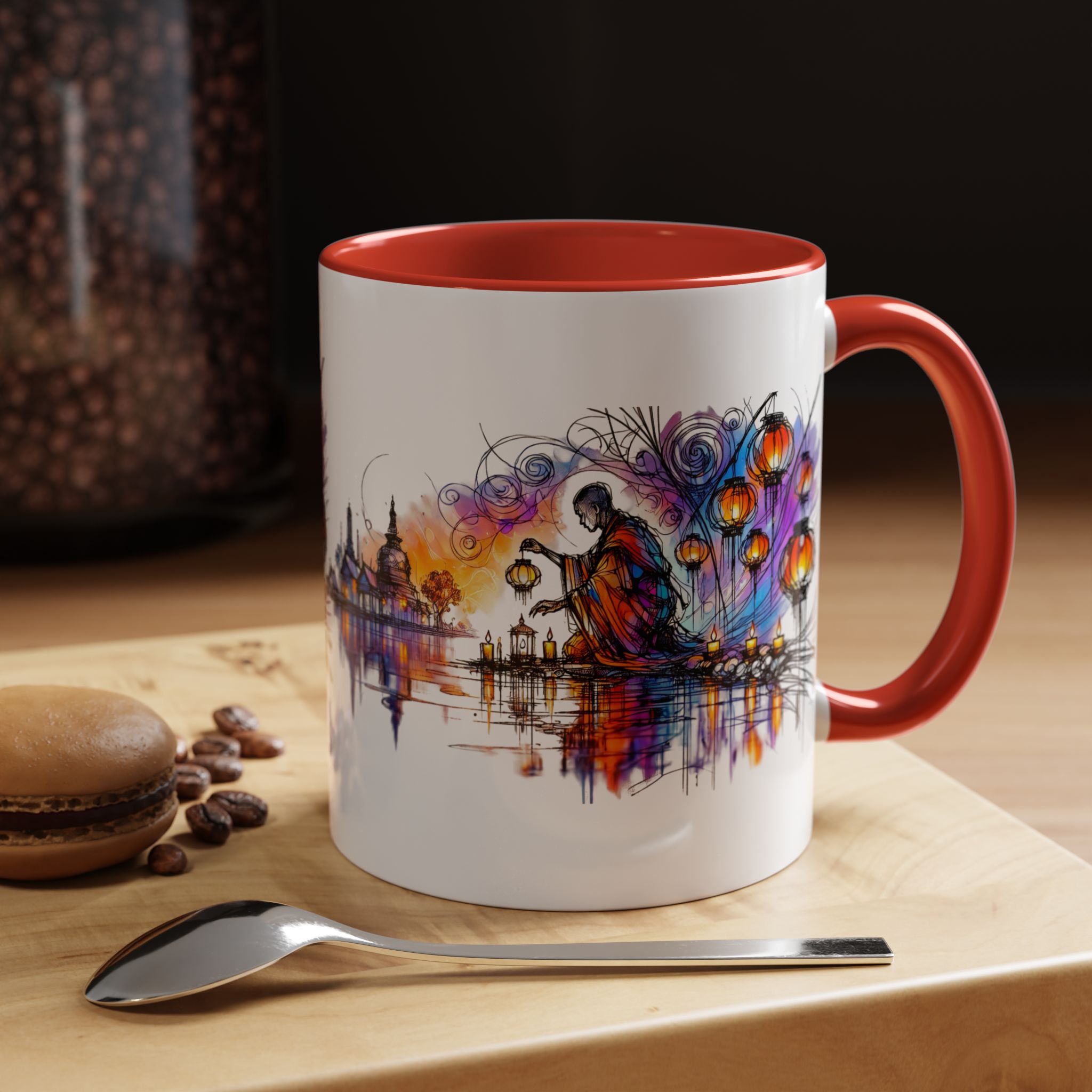 Office mug Buddha coffee Cup yoga tea Mug coffee meditation accessory mindfulnss cool gift for her – Image 15